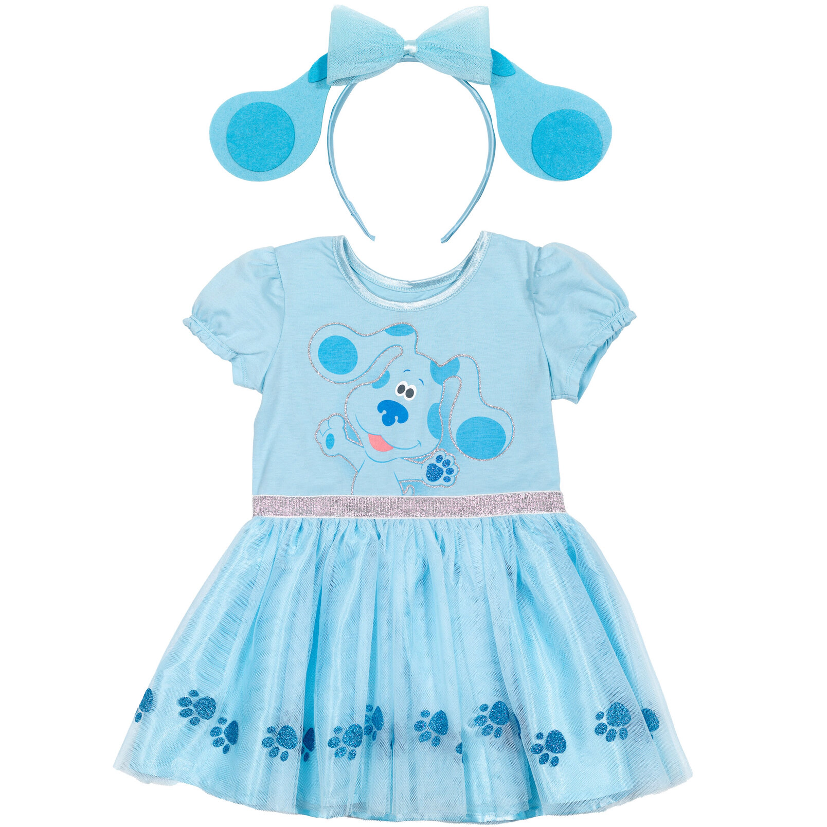 BLUE'S CLUES & YOU Girls' 2-Piece Cosplay Tutu Dress and Headband Set