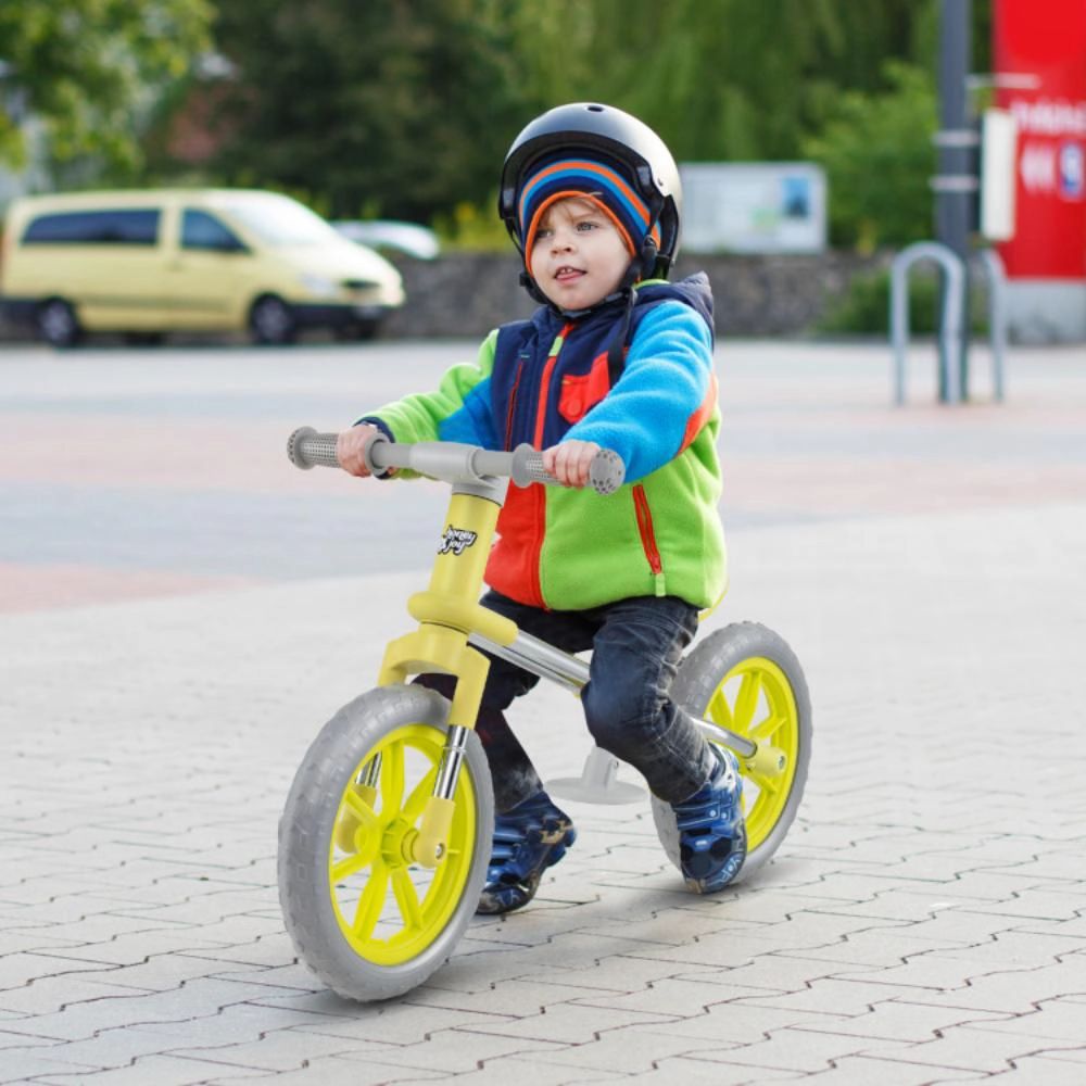 Hivvago 12 Inch Balance Bike with Adjustable Seat and Rotatable Handlebar
