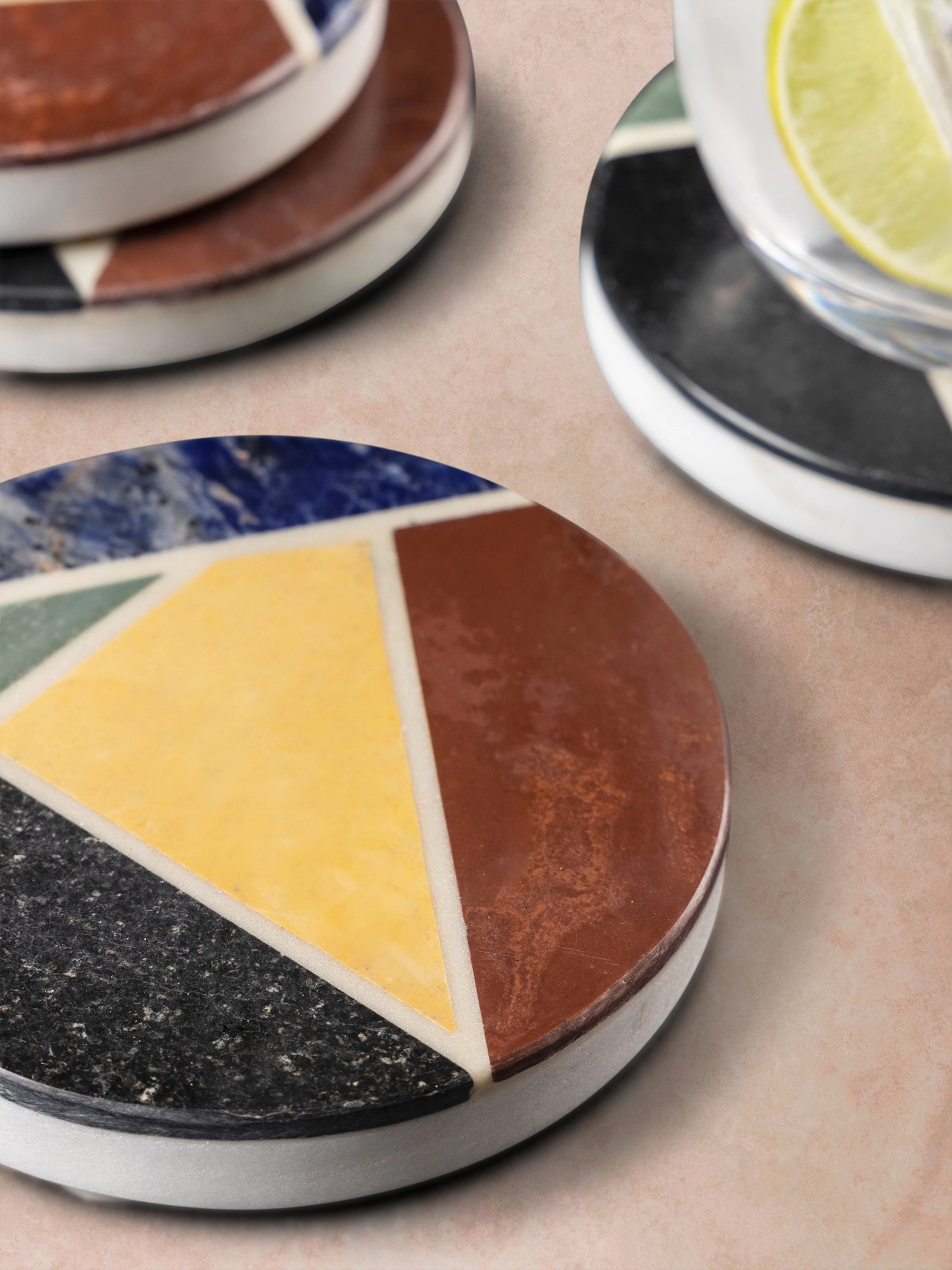GAURI KOHLI Bennett Marble Coasters