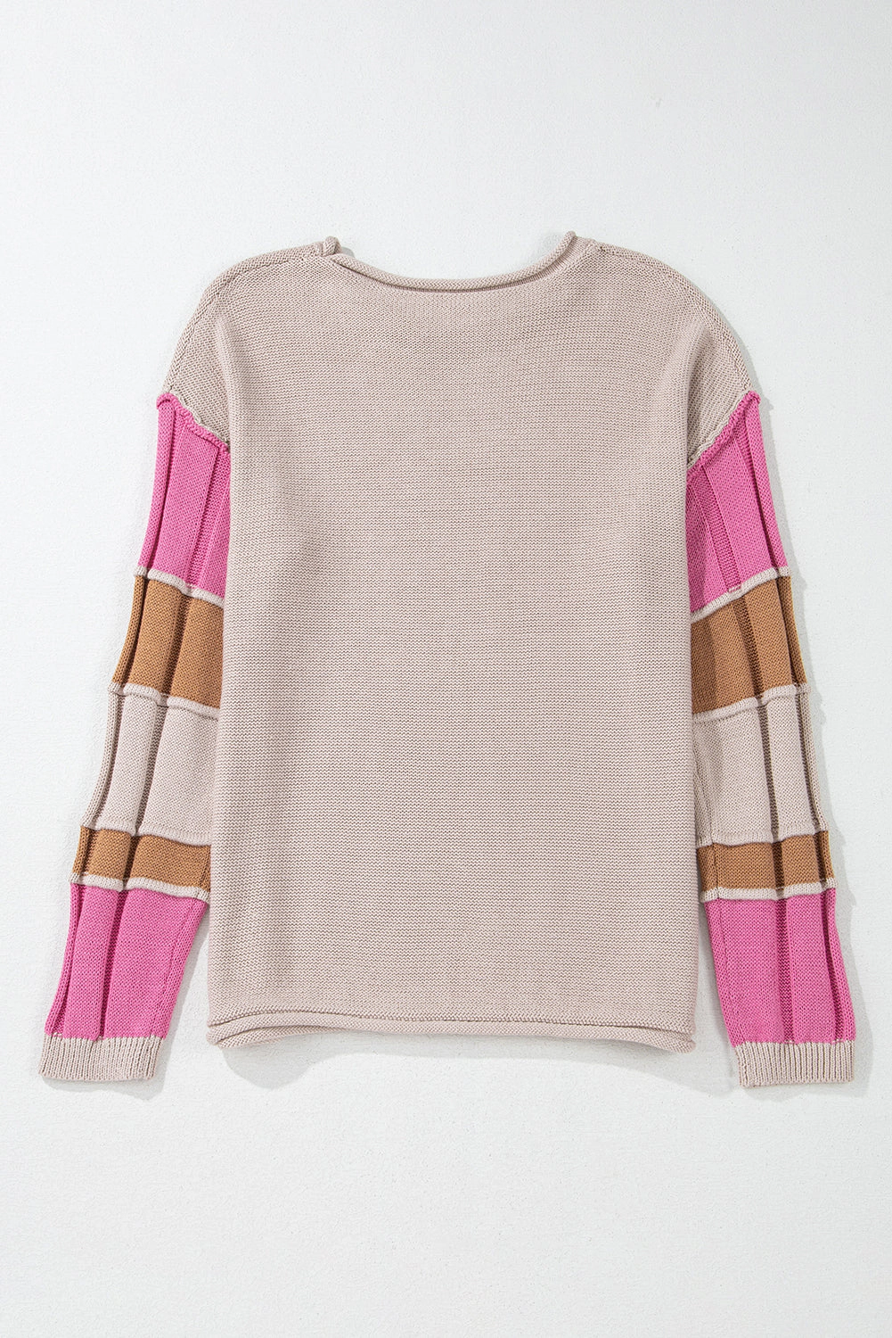 Threaded Pear Women's Ava Colorblock Exposed Seam Sweater