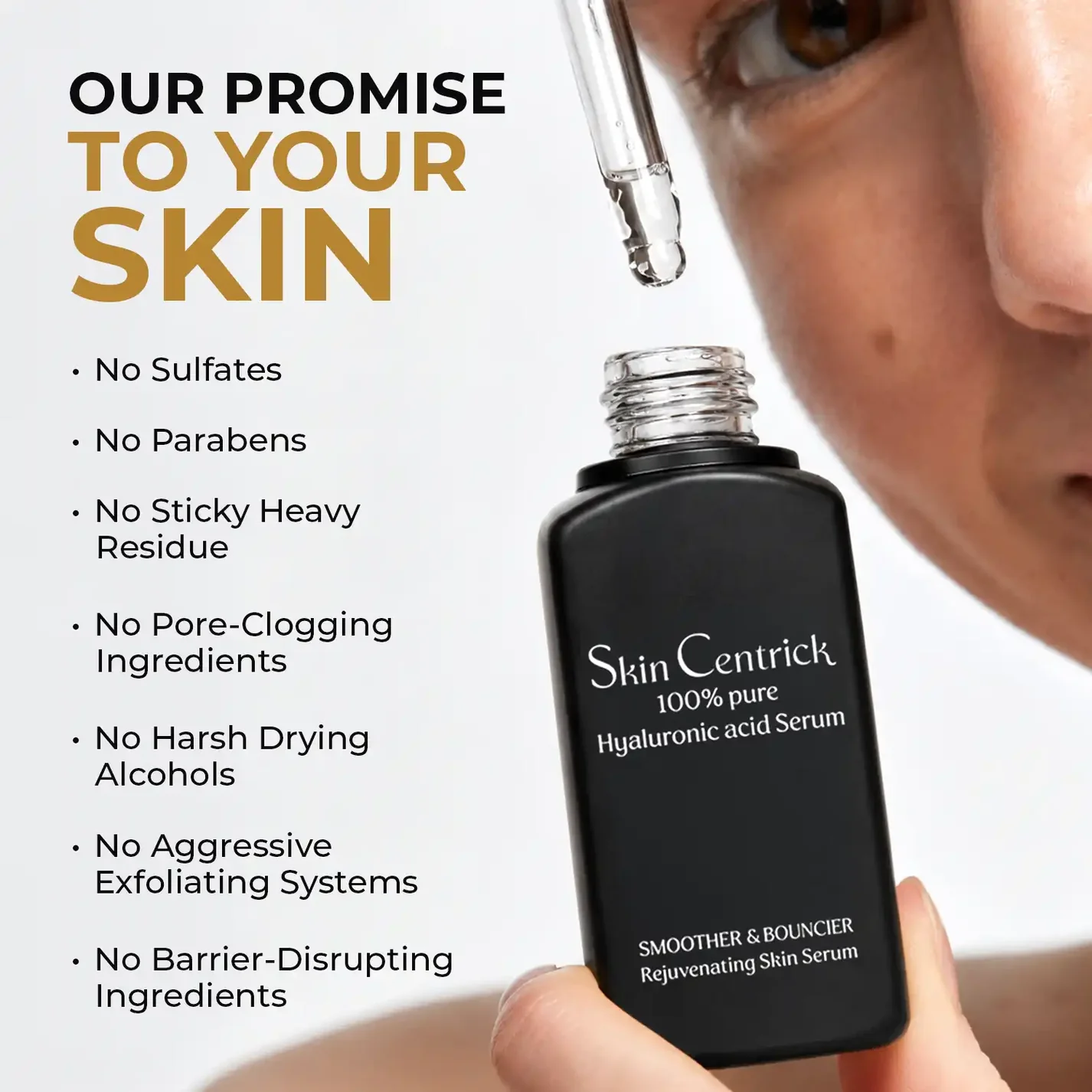 Skin Centrick Hyaluronic Serum with Hyaluronic Acid & Acetyl Hexapeptide-8