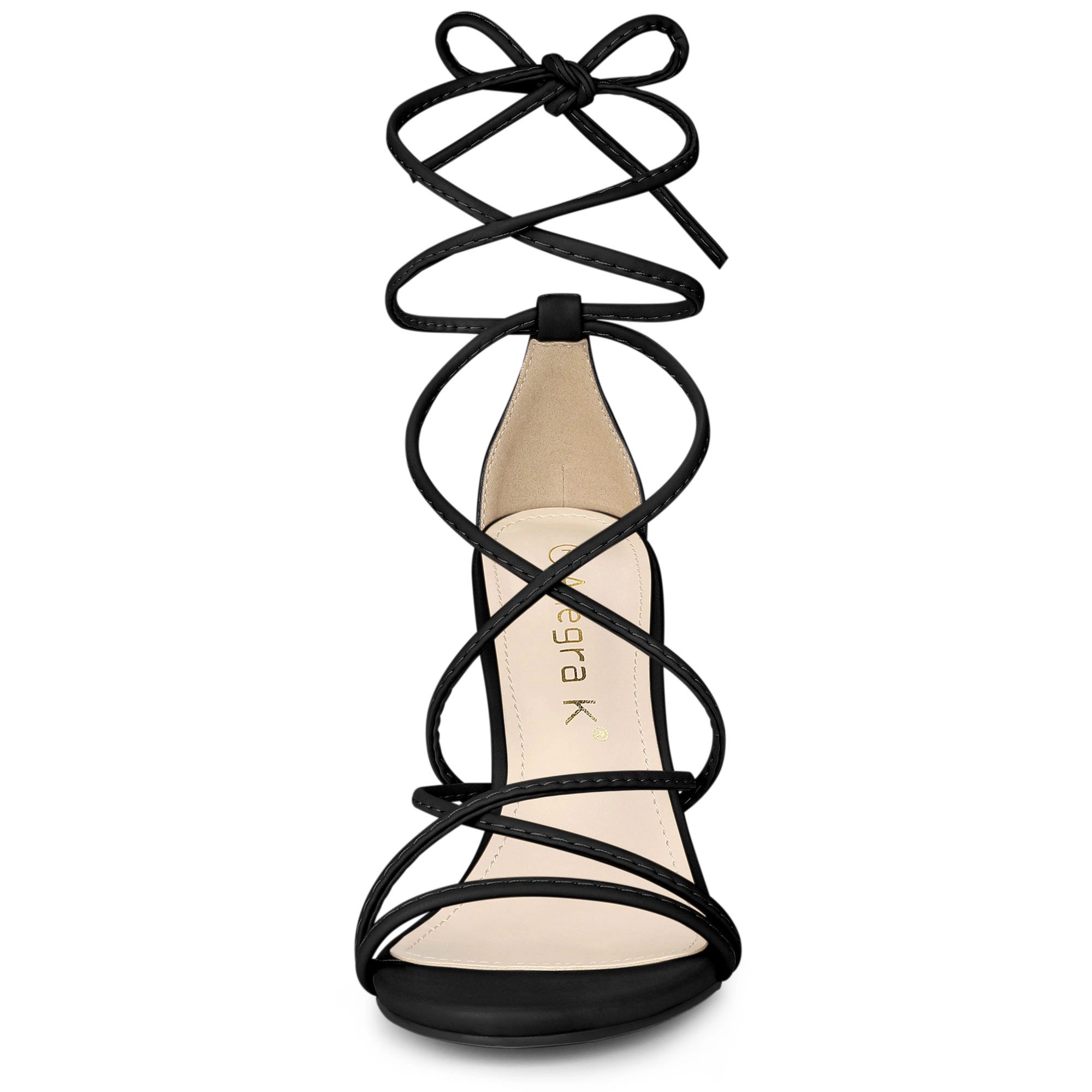 BLISSFUL STEP Women's Stiletto Heel Strappy Sandals