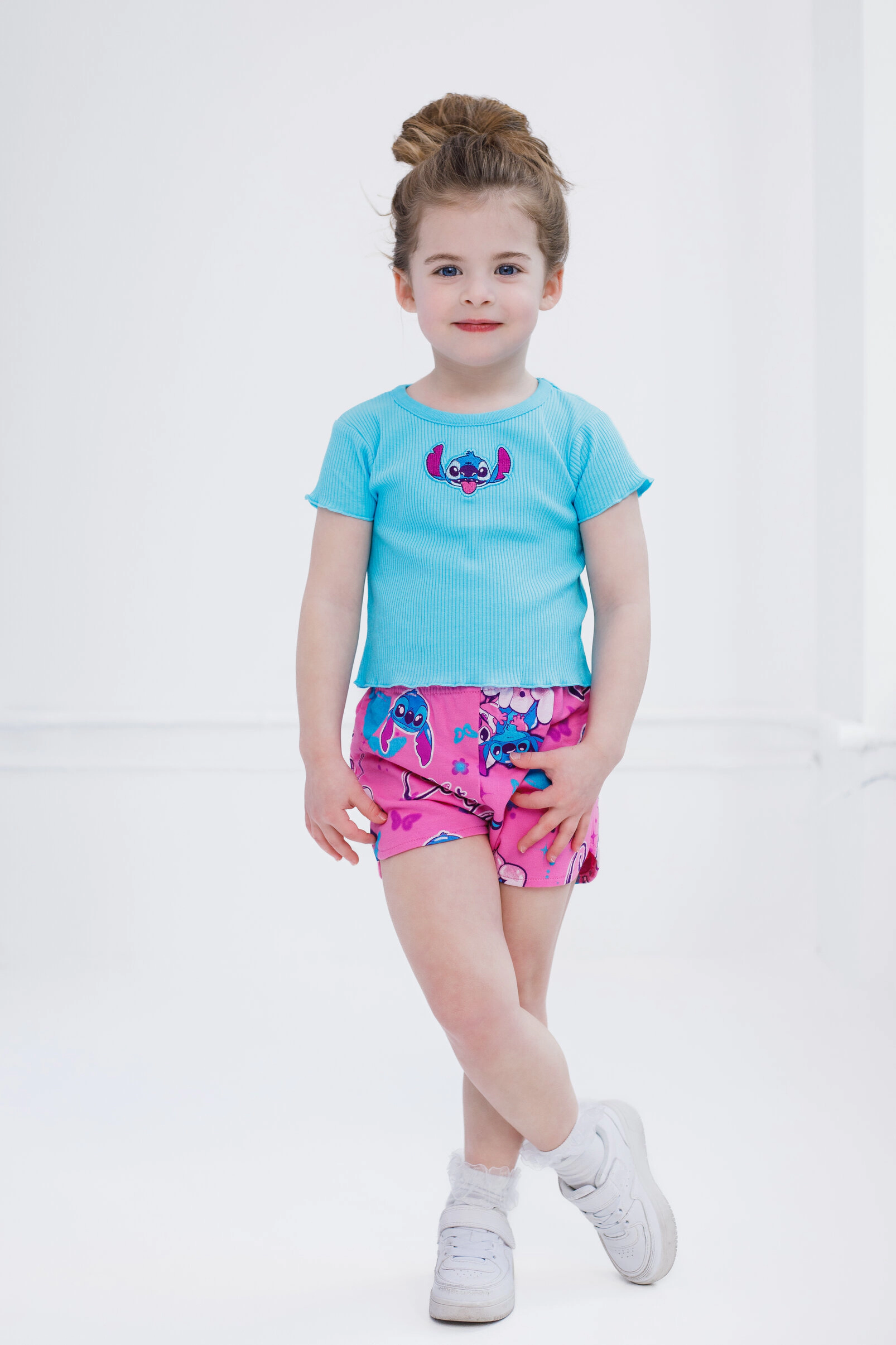 Disney Girls' 2-Piece T-Shirt and Shorts Set
