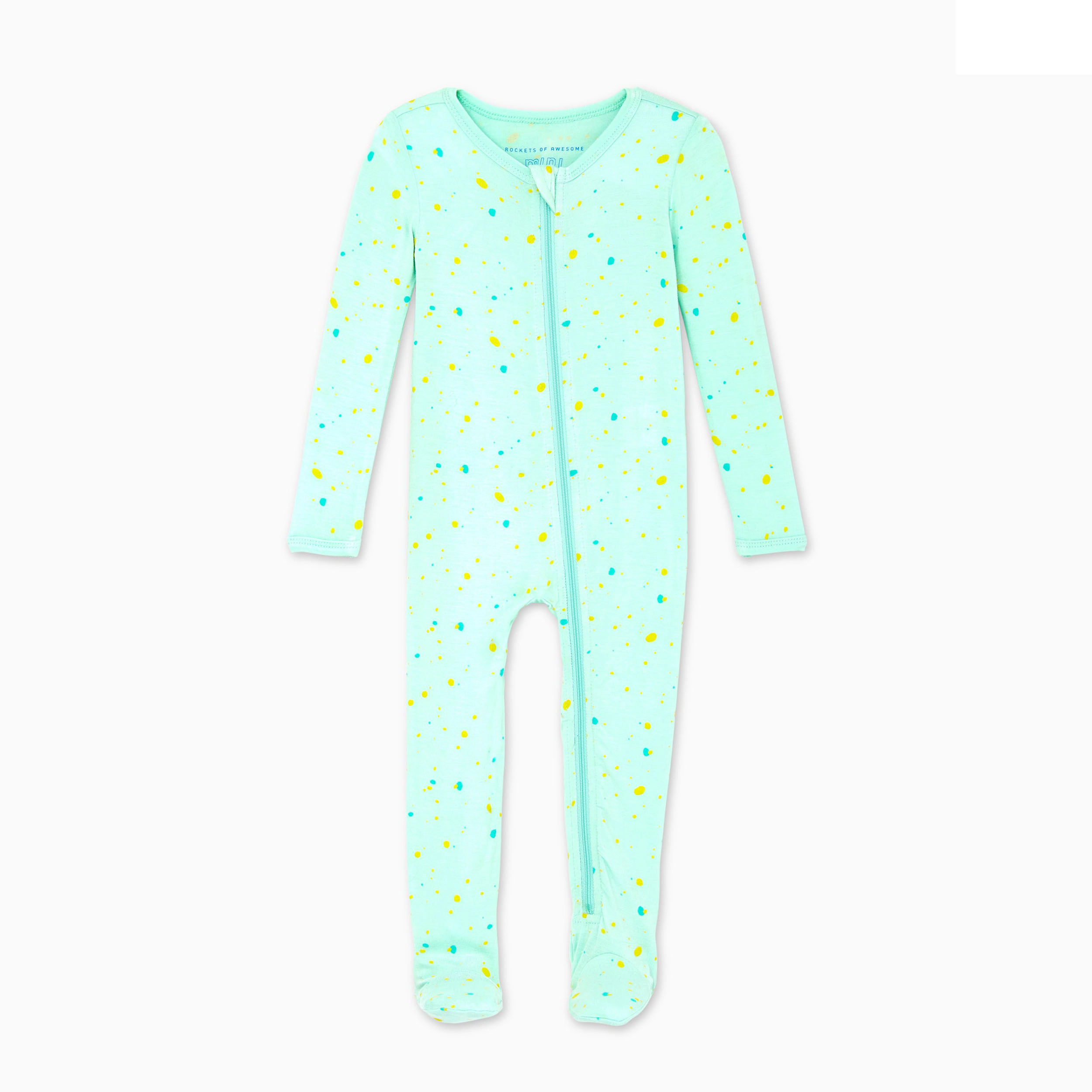 Rockets of Awesome Splatter Paint One-Piece For Baby Boy