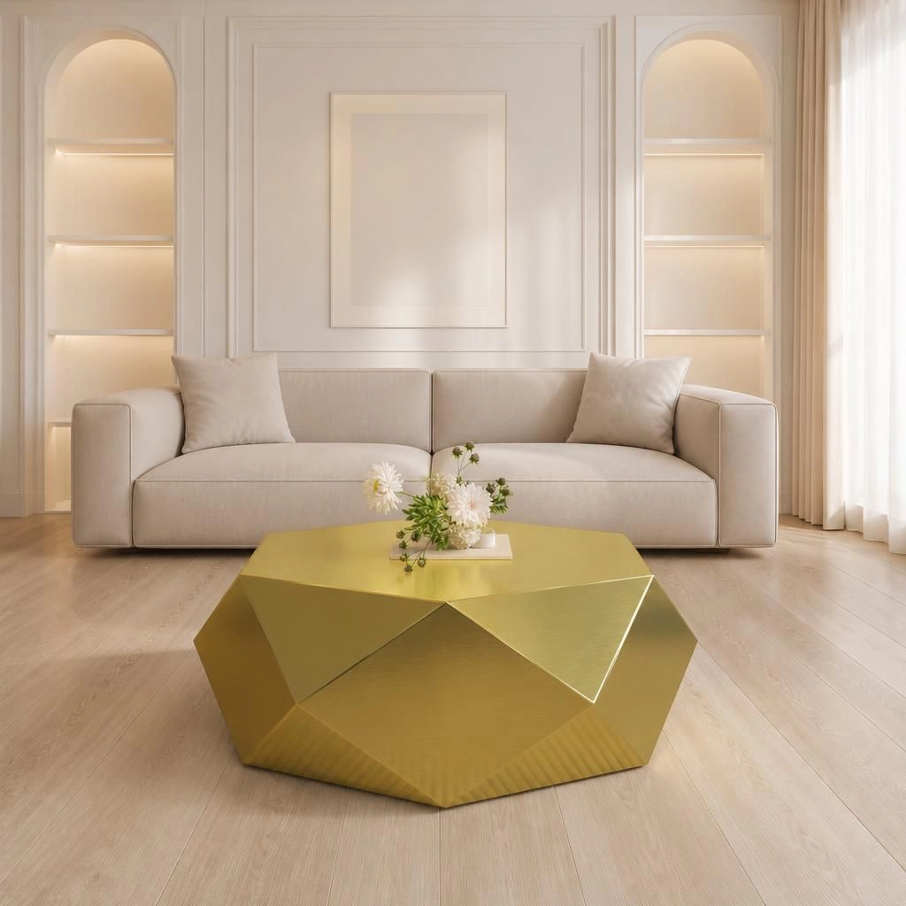 GOODSILO Modern Low Profile Rectangular Center Table