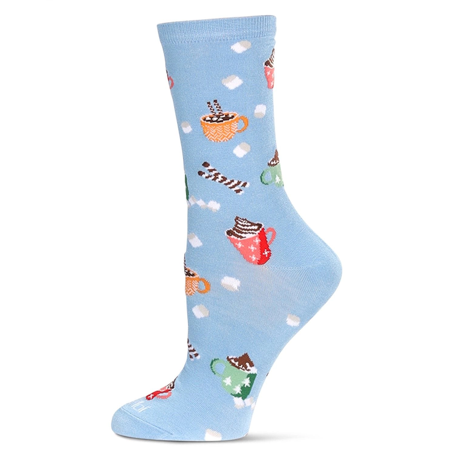 MeMoi Women's Hot Cocoa Bamboo Crew Socks