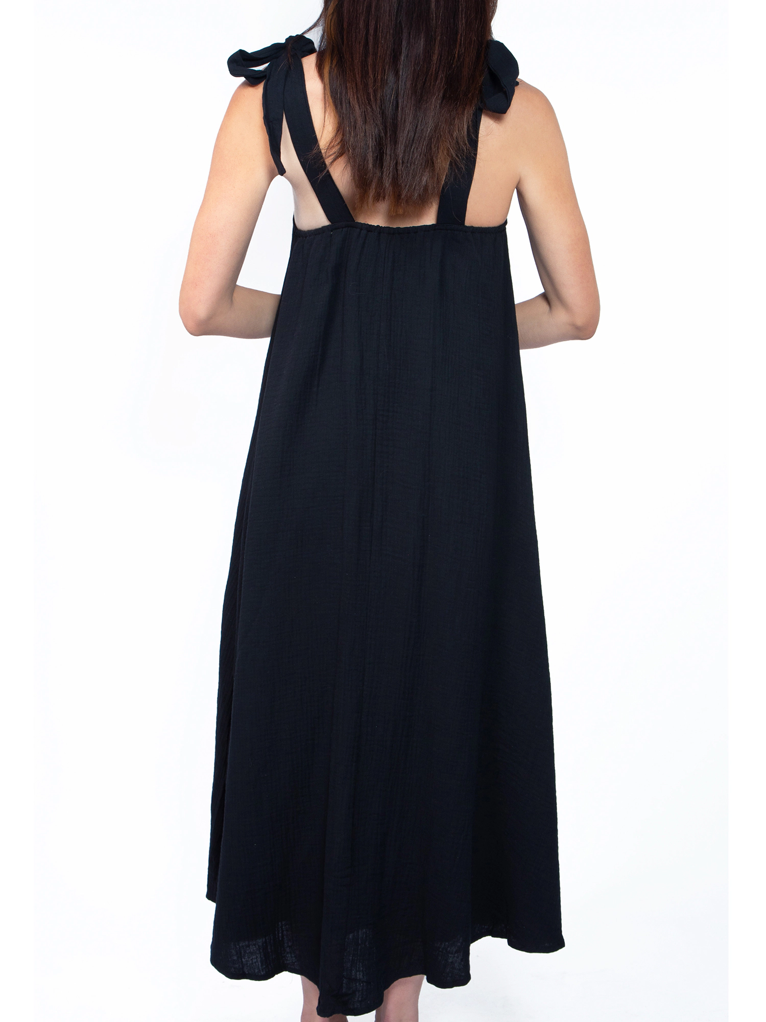 JESS by Meiko Women's Square Collar Sleeveless Relaxed Fit Summer Maxi Tent Dress