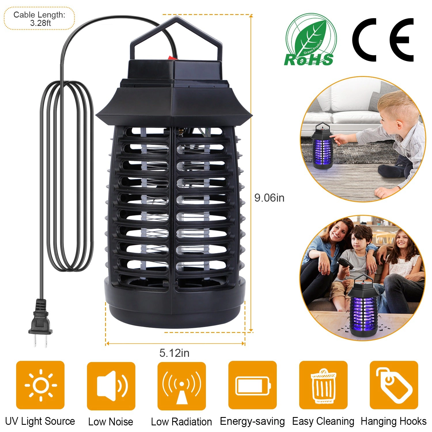 GBruno UV Electric Mosquito Killer Lamp