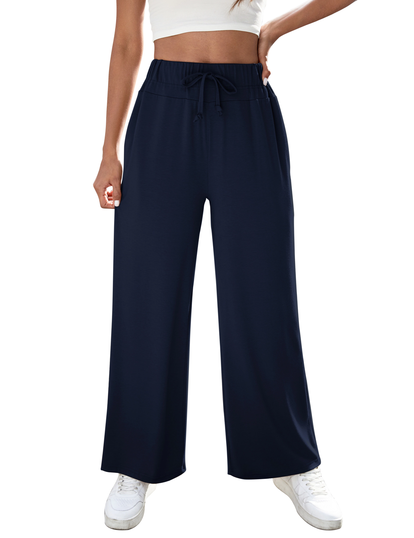 KOJOOIN Sweatpants for Women Wide Leg High Waist Pants with
