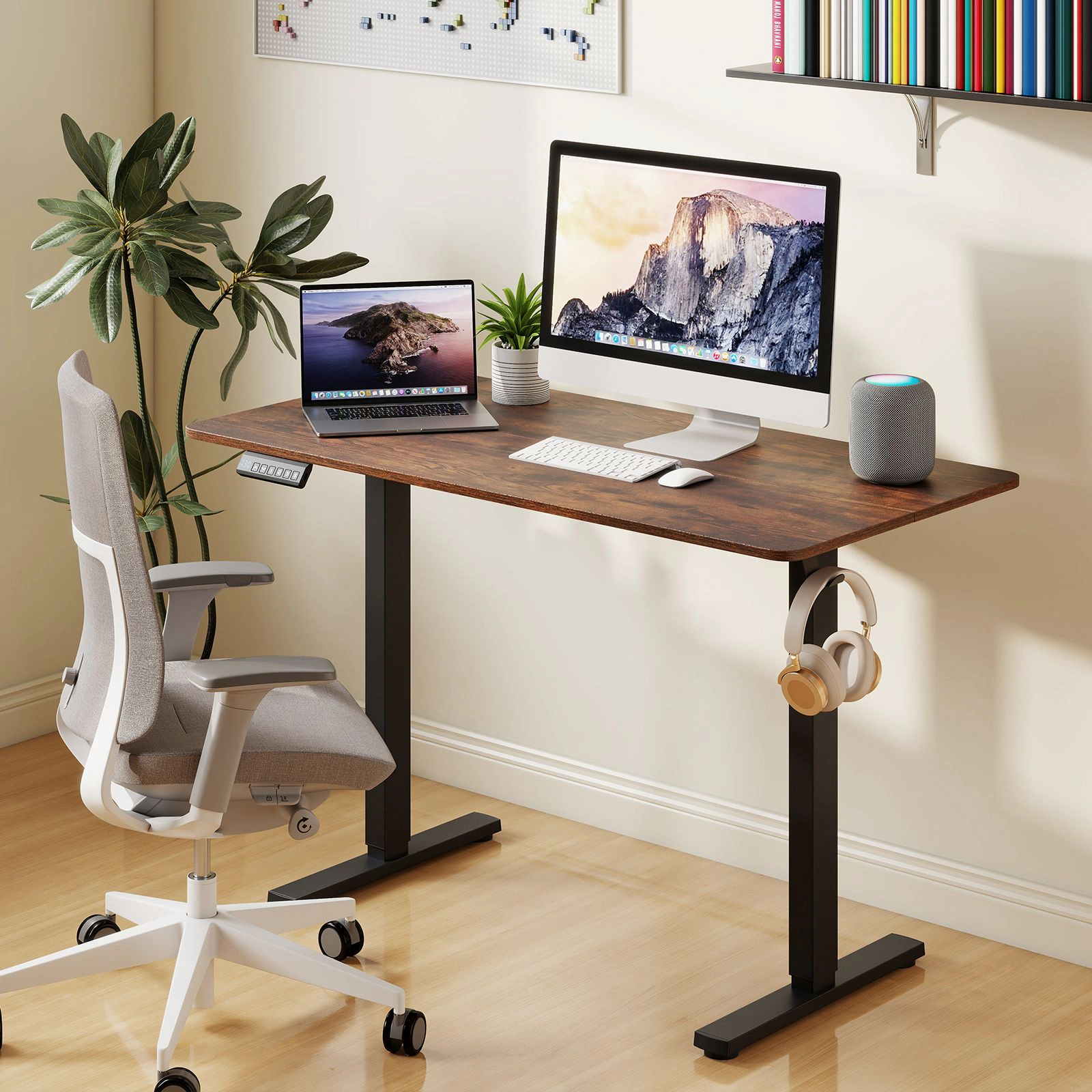 SlickBlue Electric Standing Desk, 48 Inch Adjustable Workstation