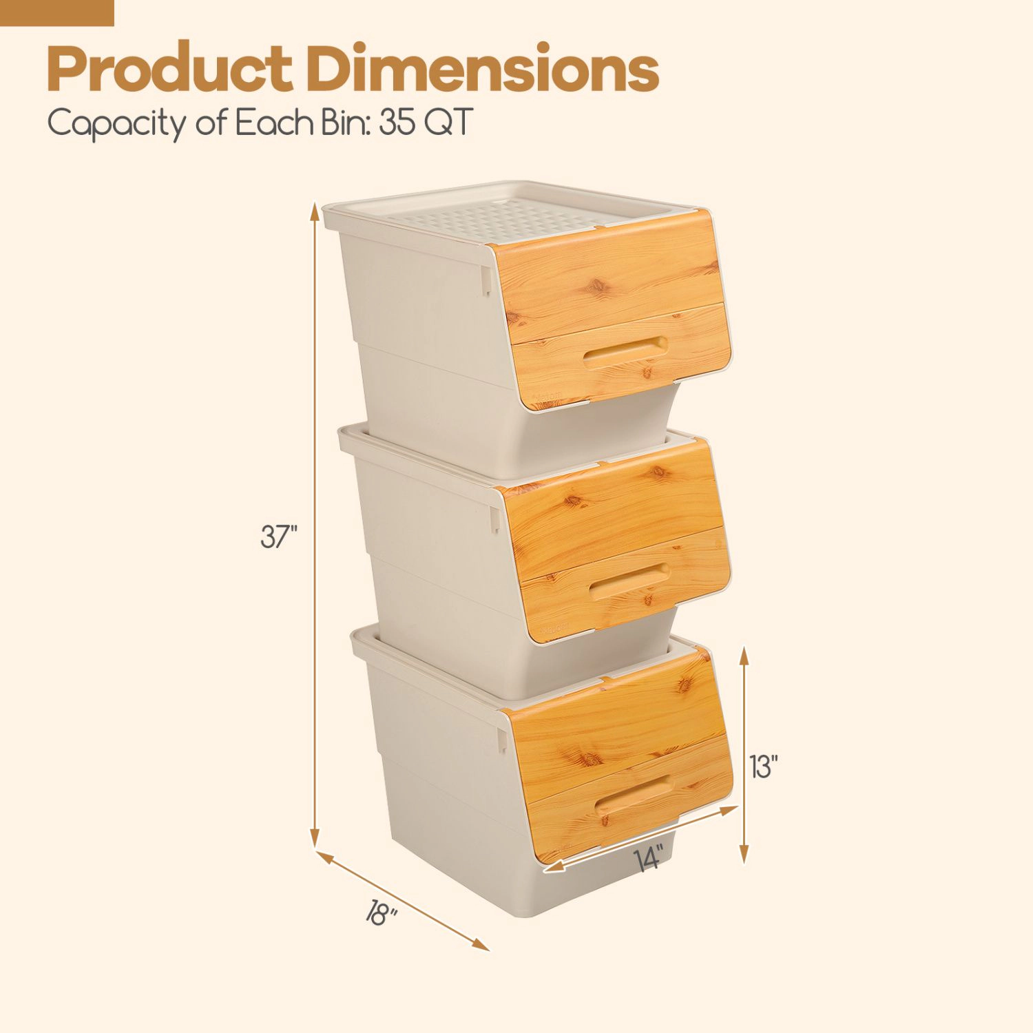 SlickBlue 3-Piece Rolling Plastic Storage Box Organizer Set