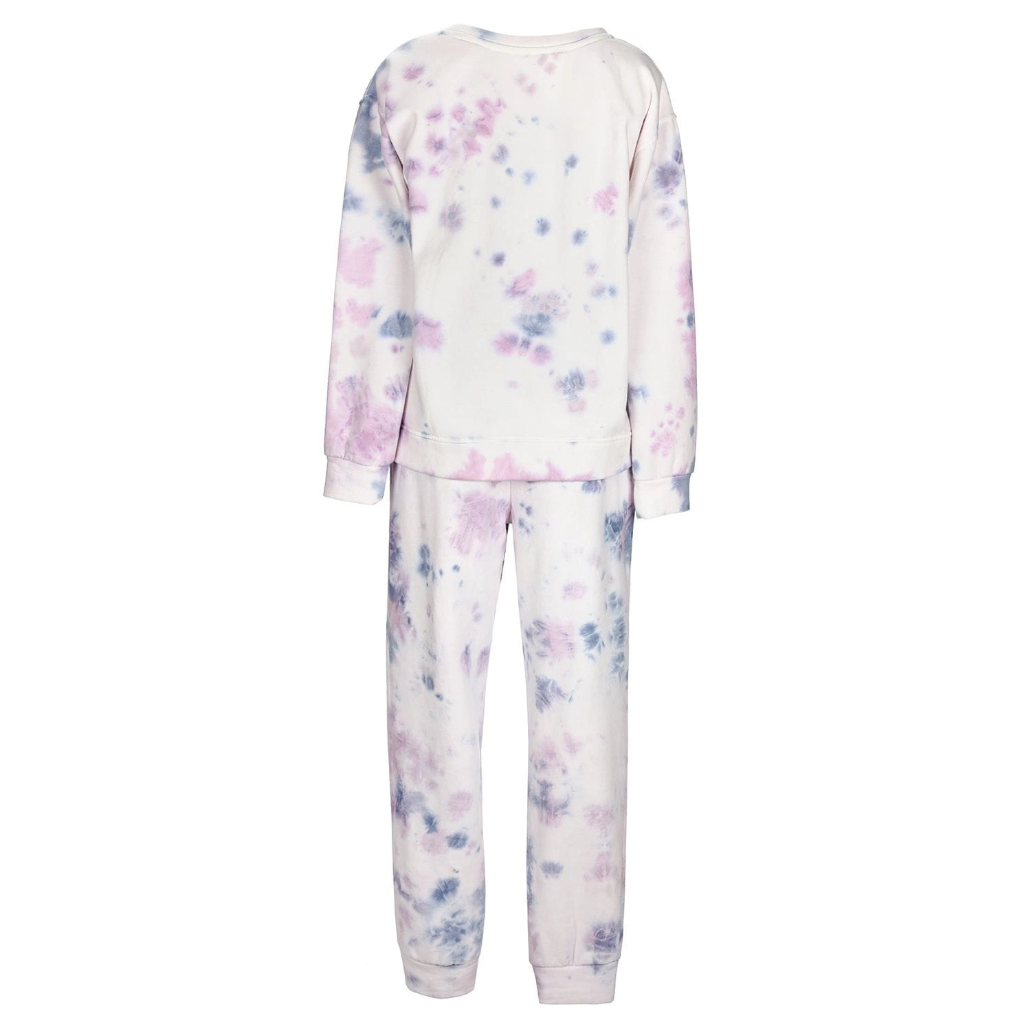 MeMoi Women's Tie Dye French Terry Cotton Blend Jogger Pants Set