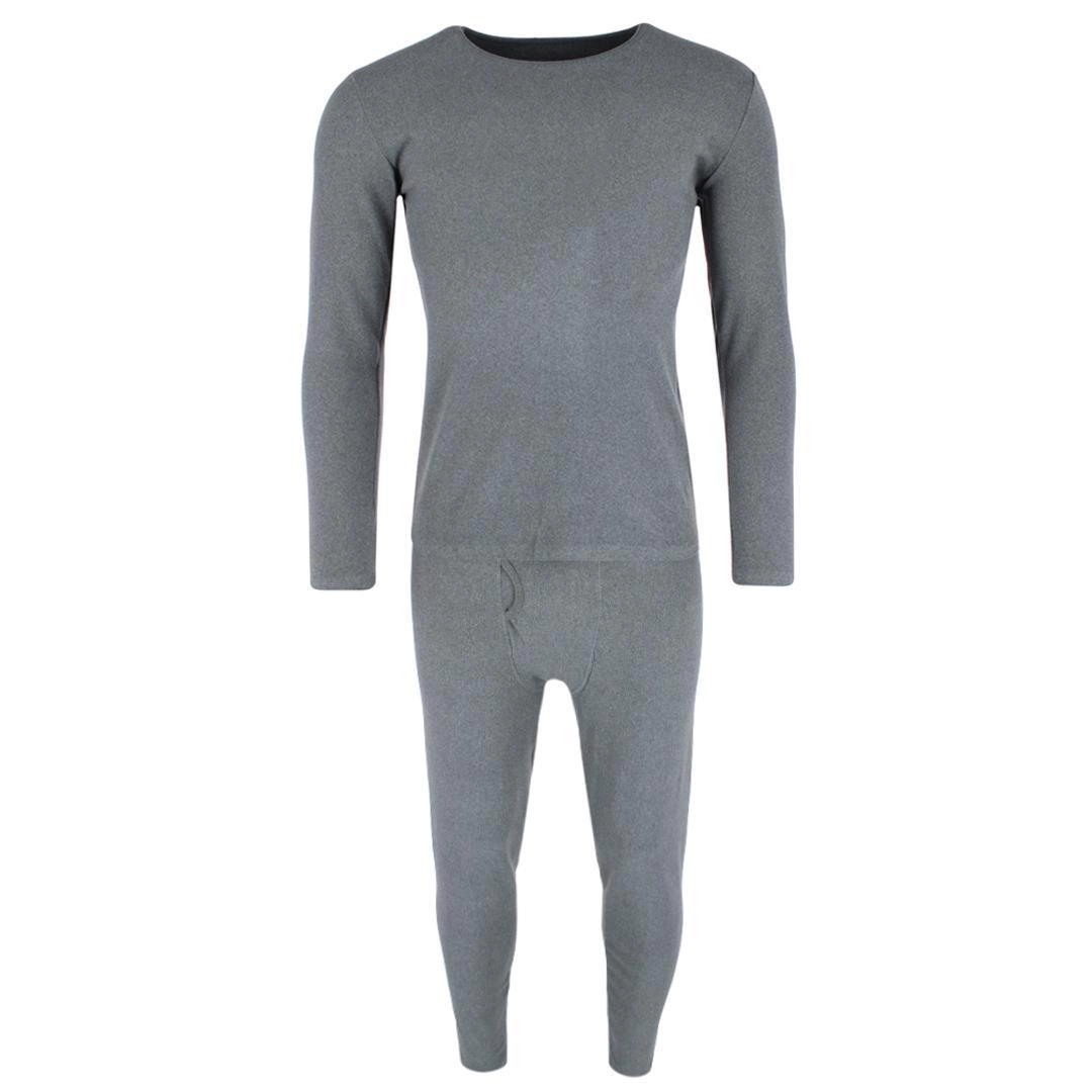CTM Men's Insulated Thermal Underwear Long Sleeve and Pant Set by Wootie