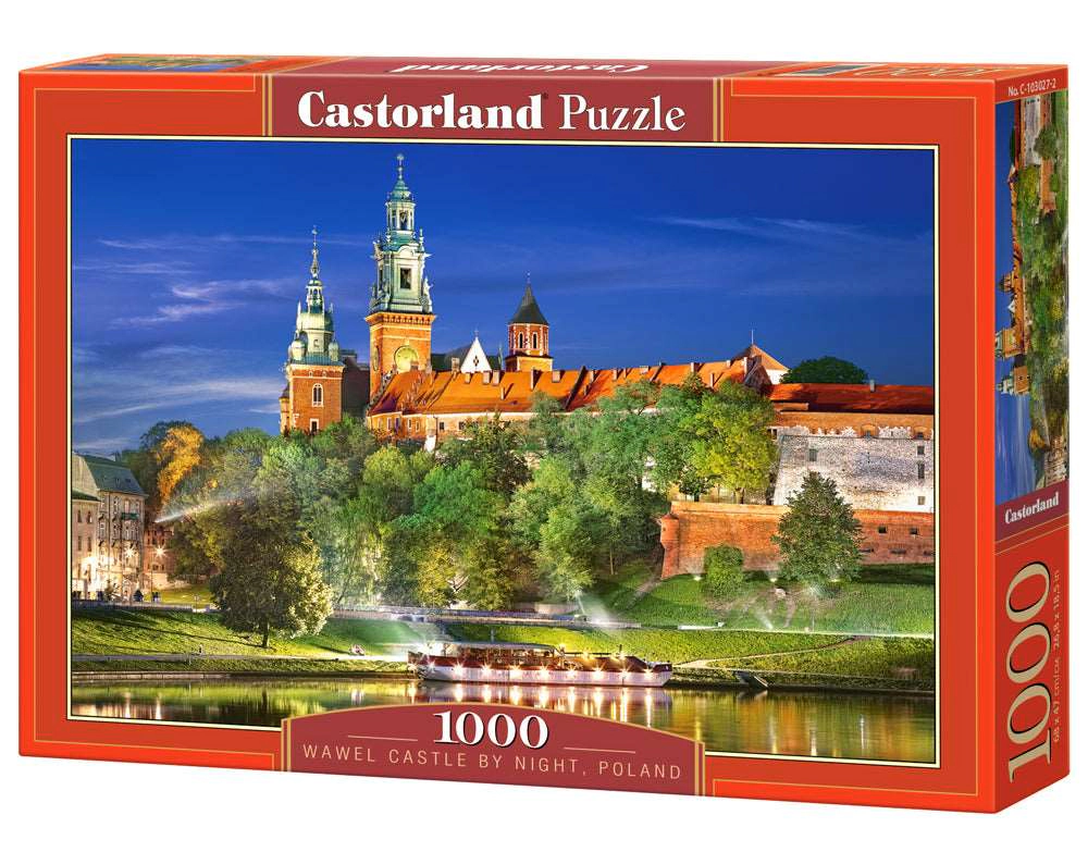 CASTORLAND 1000 Piece Jigsaw puzzle, Wawel Castle by Night, Poland, Royal heritage, Royal Castle,
 C-103027-2