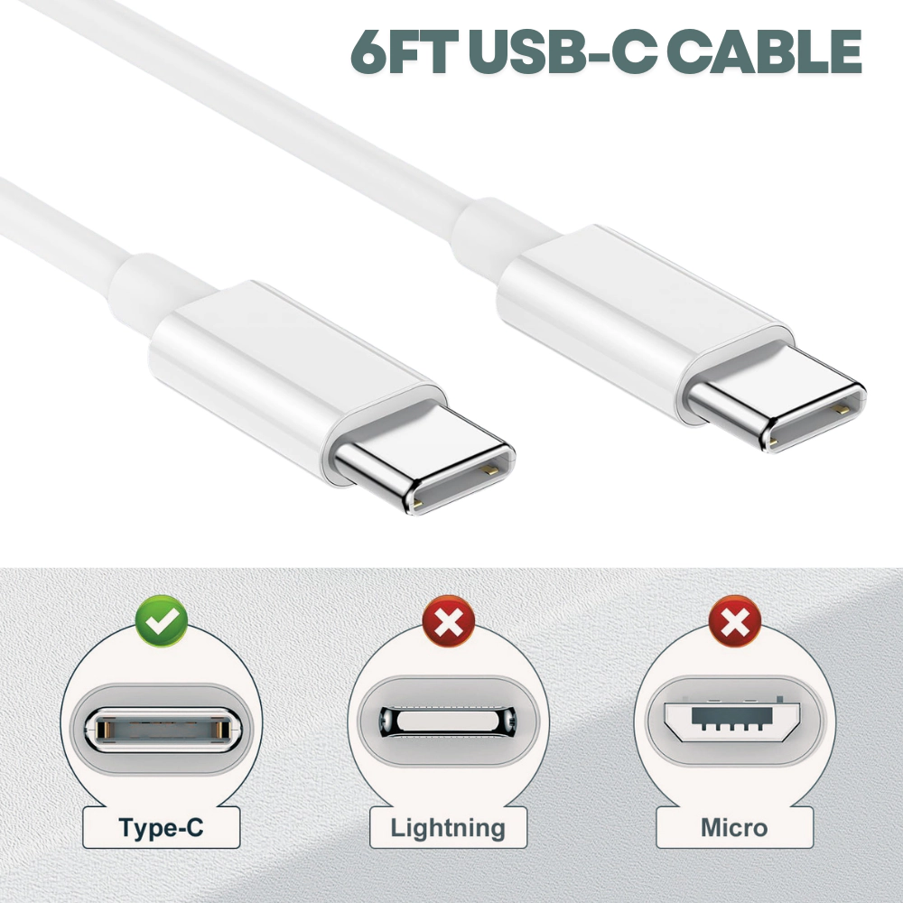 Qixxronics Fast 35W USB C Charger, [2-Pack] 6ft USB C Cable for Google Pixel 9/9 Pro, Pixel 10/10 Pro, Pixel 8 / 7/ 6