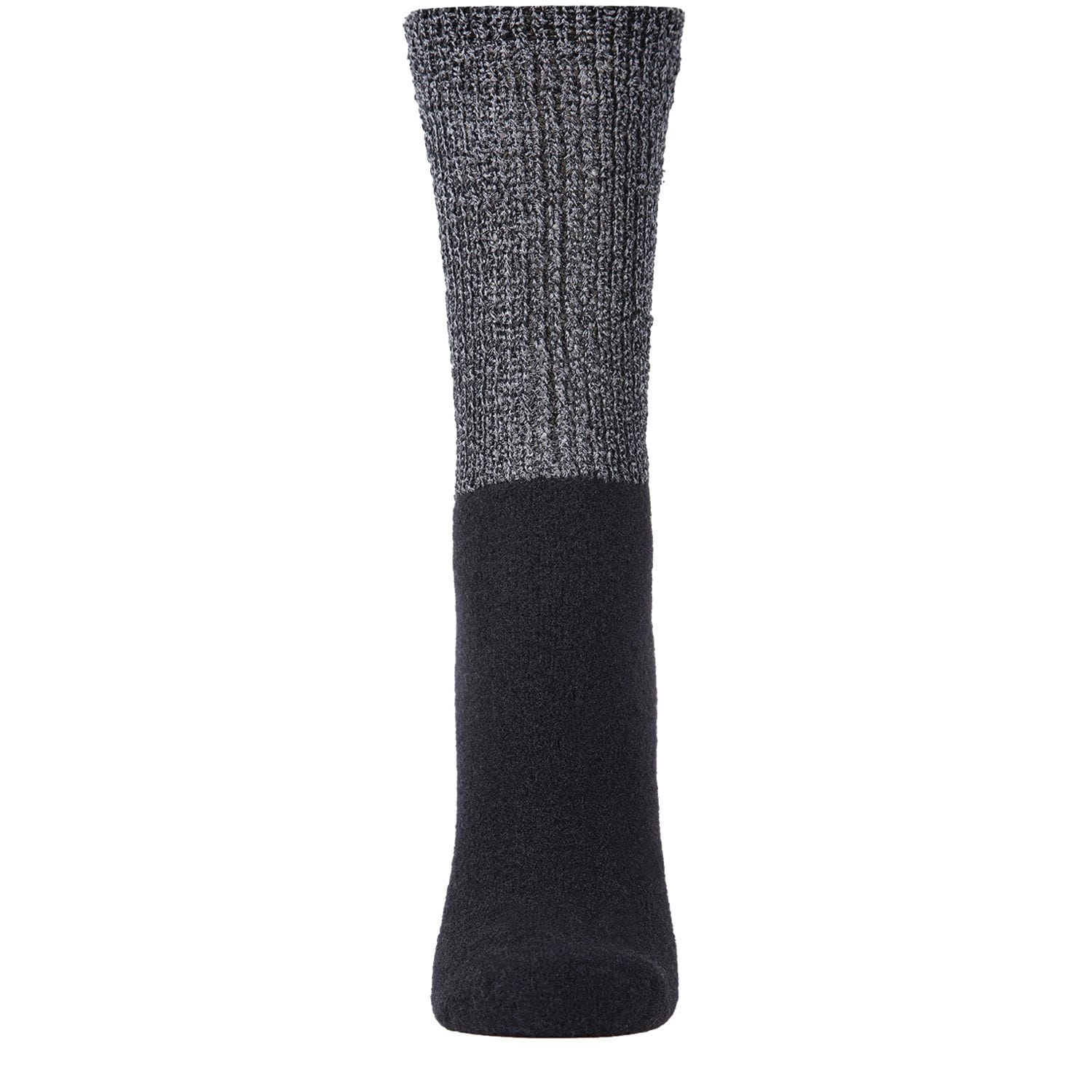 MeMoi Women's Mod Net Lamb Two-Tone Crew Socks