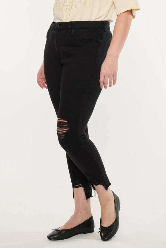 Kancan Women's Plus High Rise Ankle Skinny Jeans Pierson