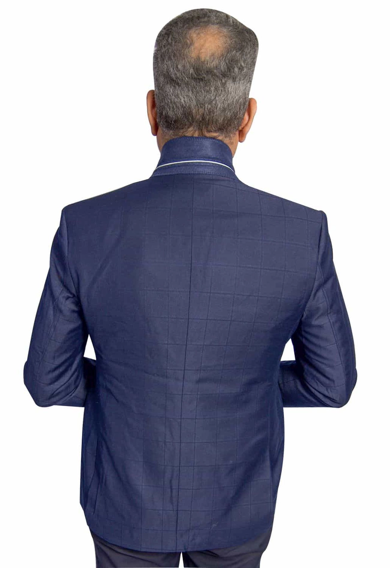 Elie Balleh Men's Slim Fit Solid Plaid Sports Coat Jacket