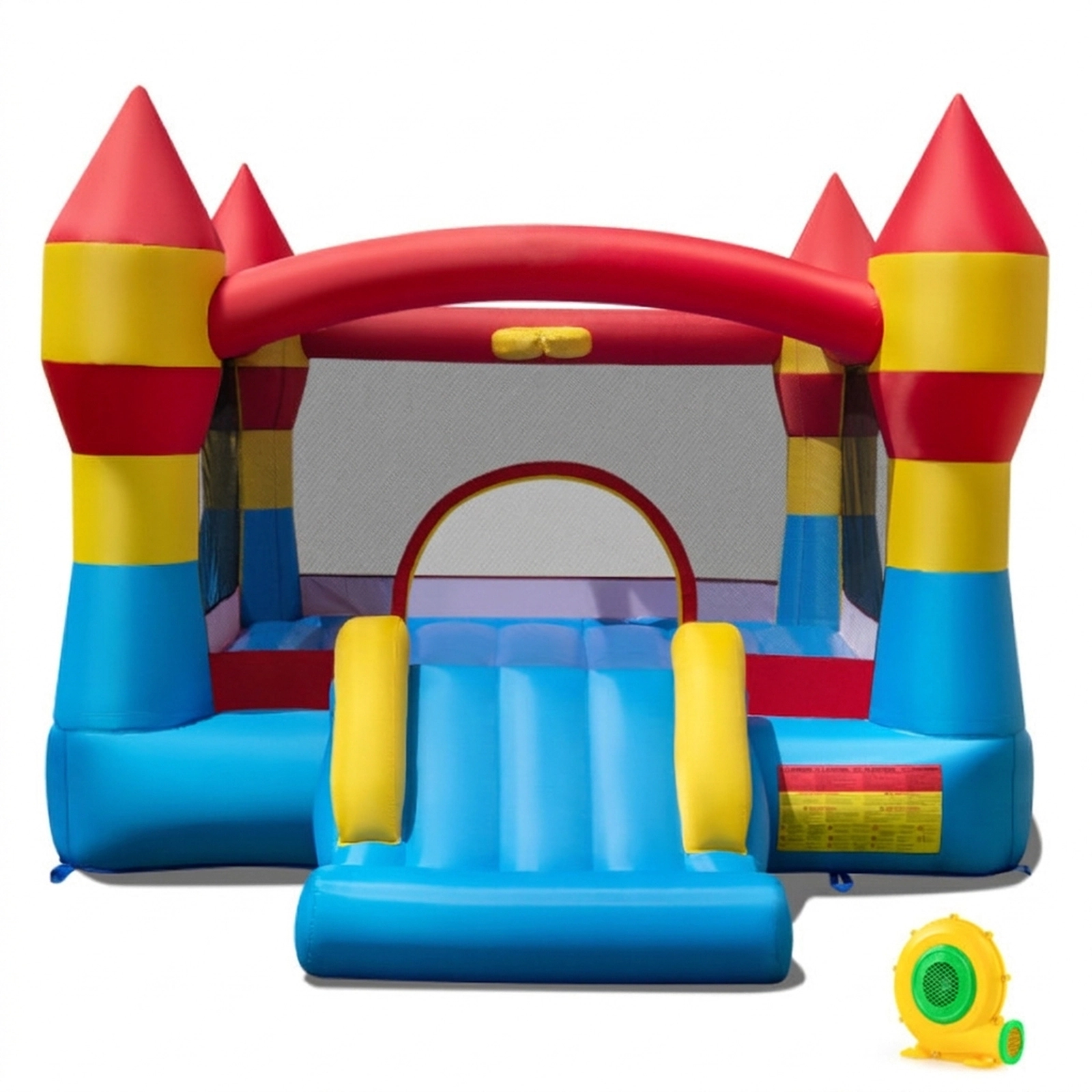 SUGIFT Slide and 550W Blower for Yard Indoor Outdoor Kids Inflatable Bouncy Castle