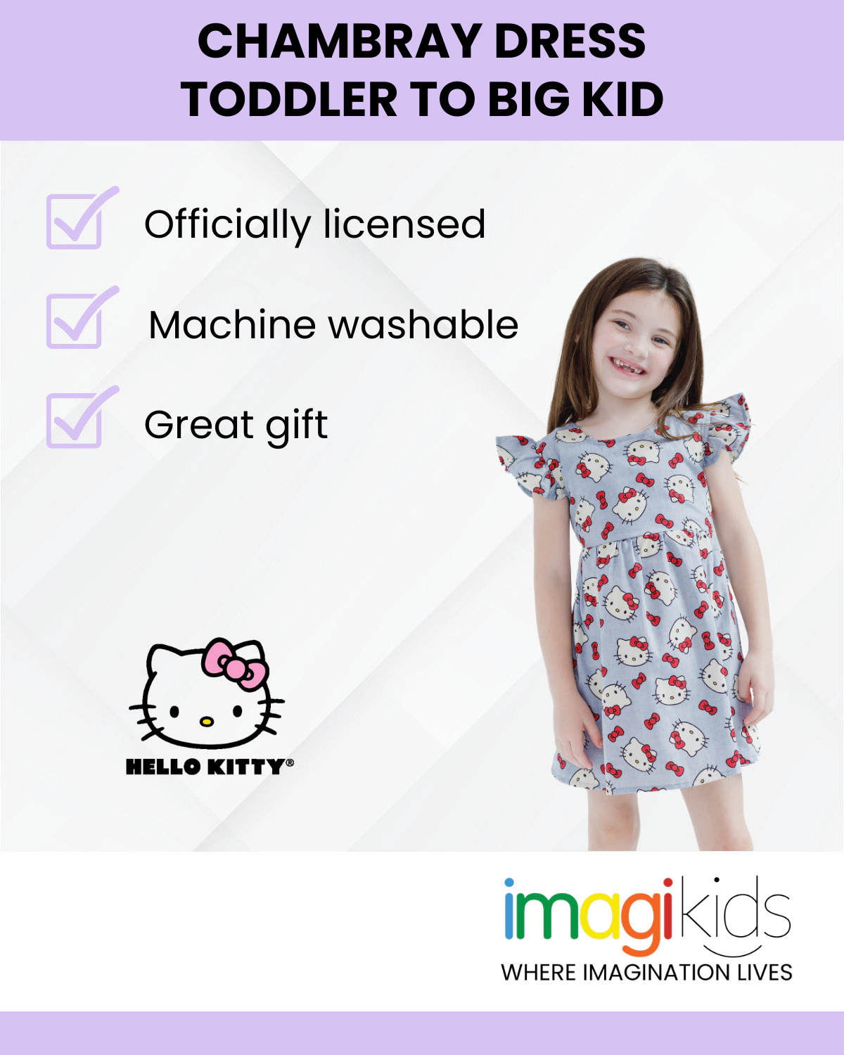 Hello Kitty Girls' Flare Dress