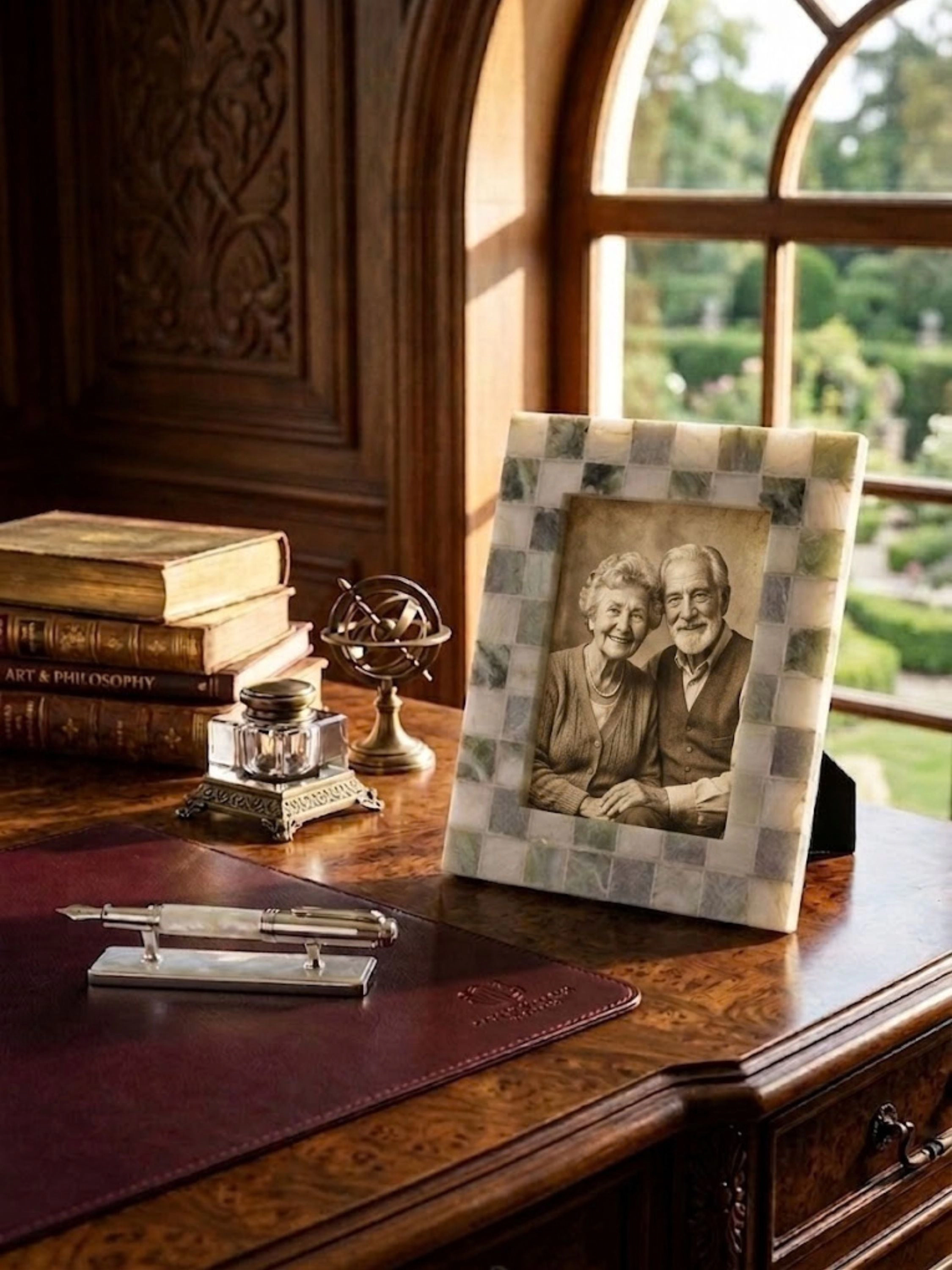 GAURI KOHLI Austen Green Onyx Picture Frame