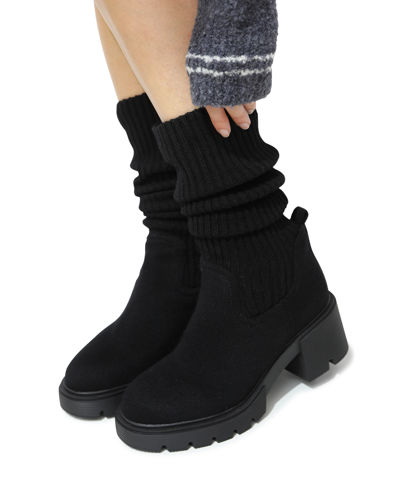 Belle & Bloom Tokyo Lights Rib Sock Boot