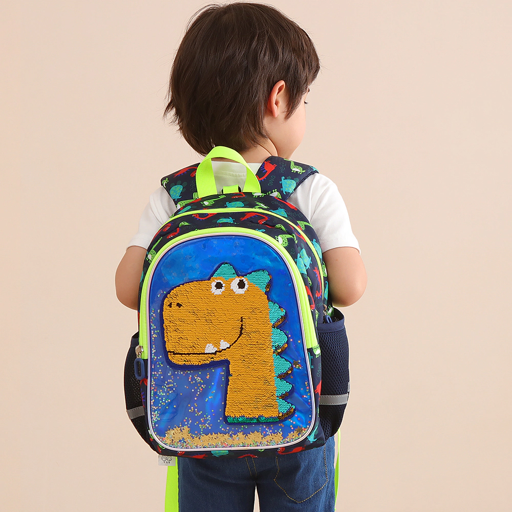 SUNVENO Kids' Dinosaur Reversible Sequin Backpack