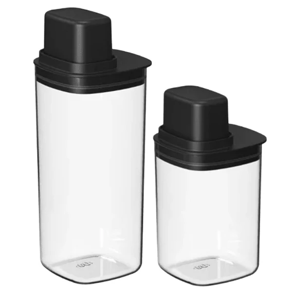 OU Food Storage Container Set, 4 Cup & 6 Plastic w/ Measuring Leak Proof Lids, 2 Pack