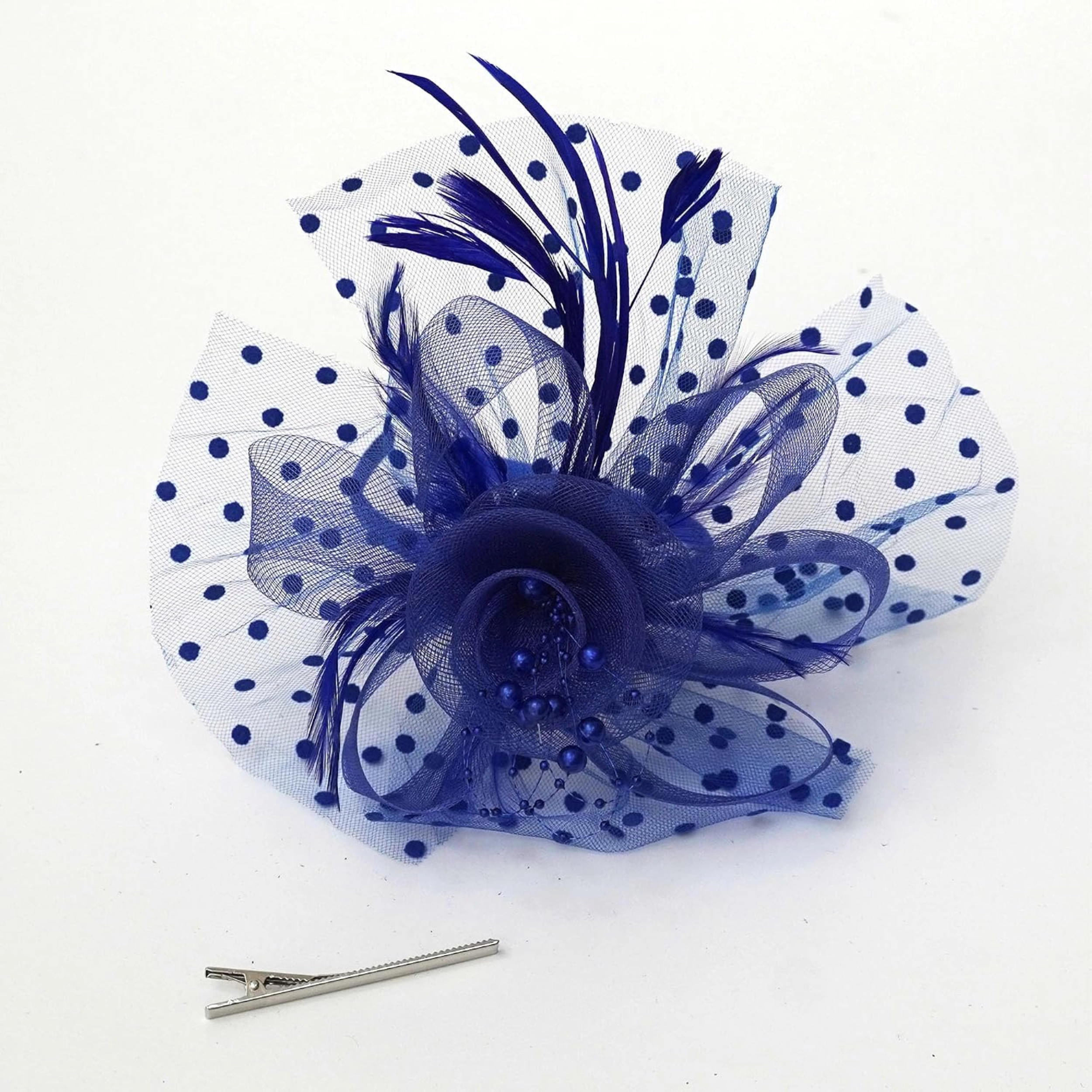 SS Design Pillbox Fascinator Hat with Veil for Women