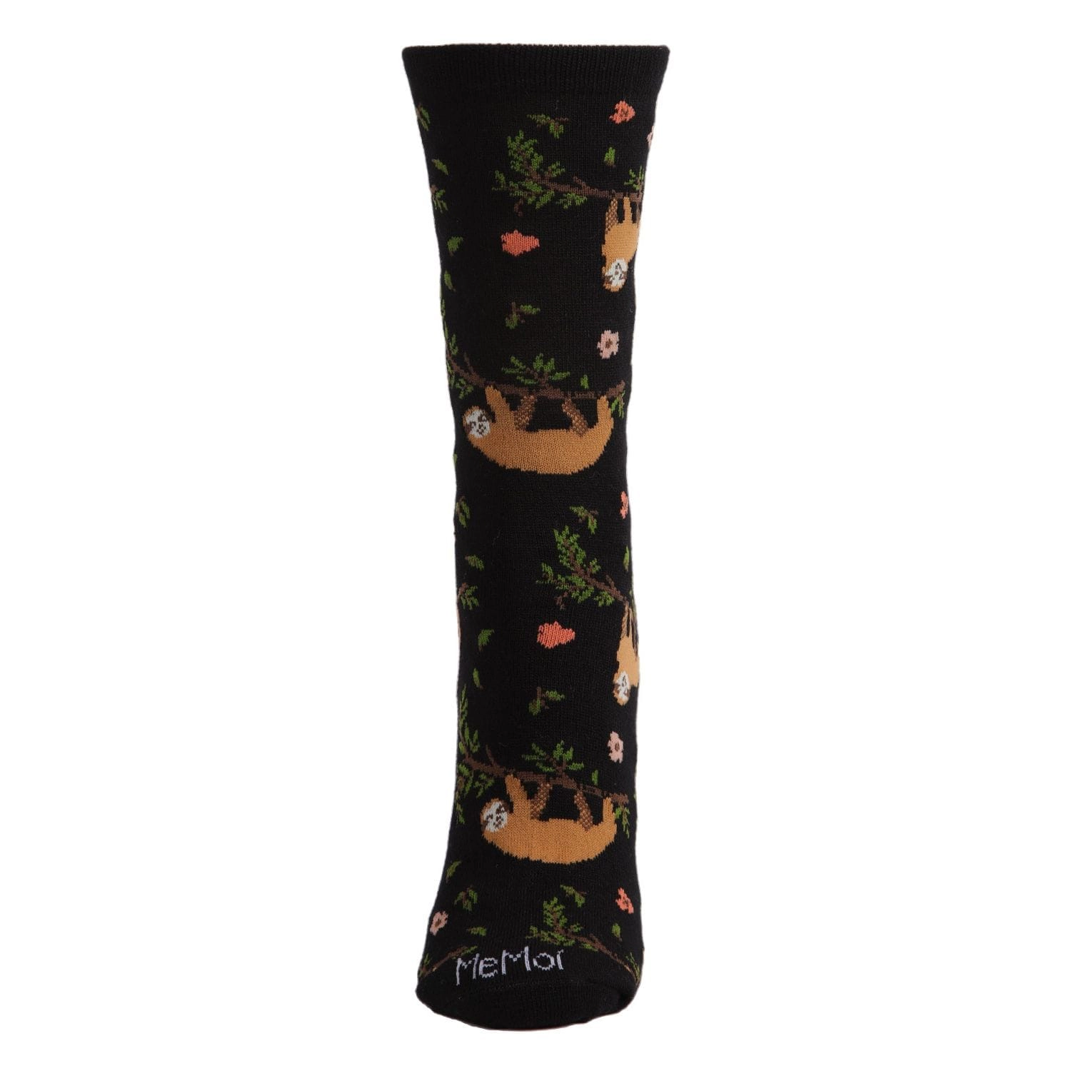 MeMoi Women's Sloth Bamboo Blend Crew Socks