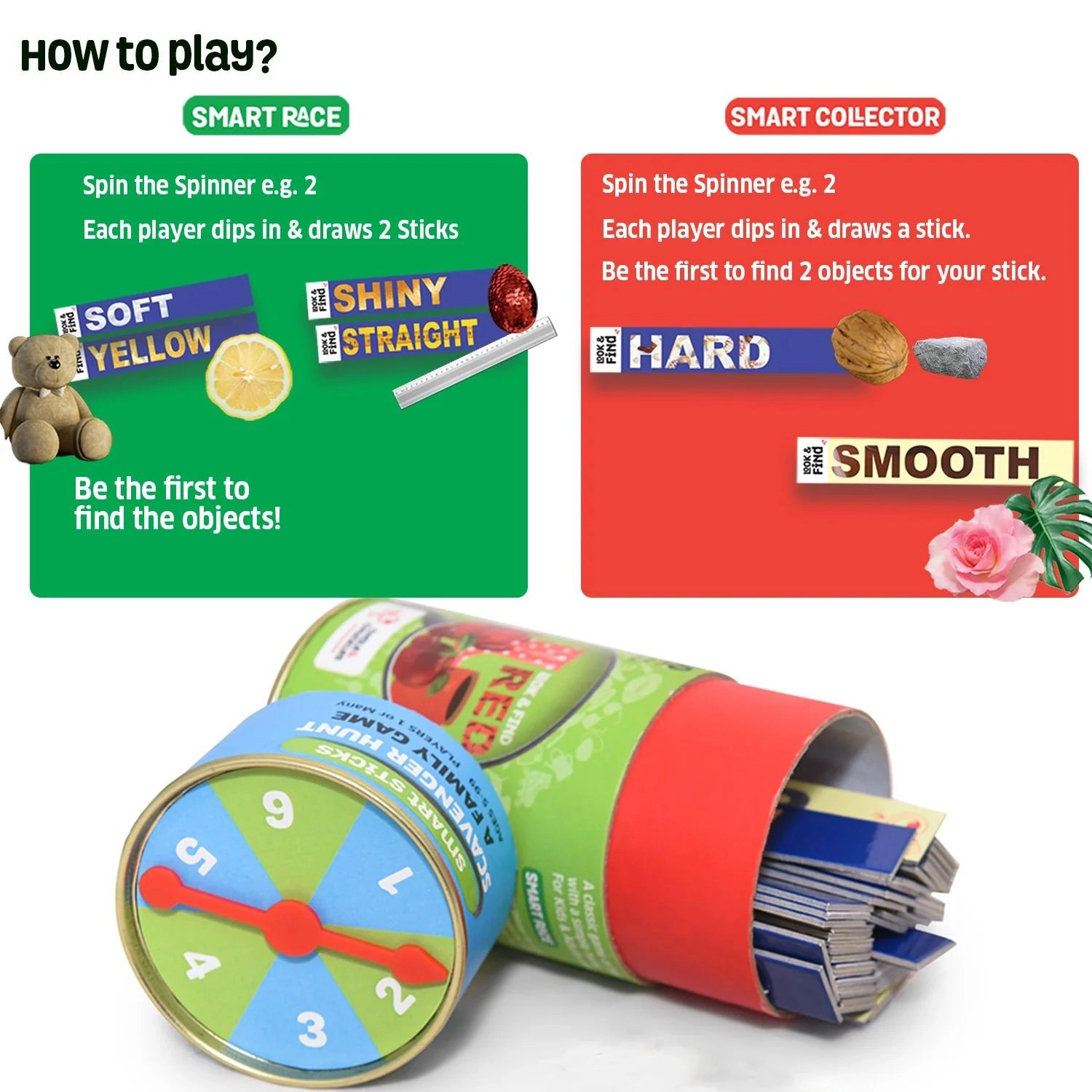Chalk & Chuckles SMART STICKS-Scavenger Hunt - 1 or More Players