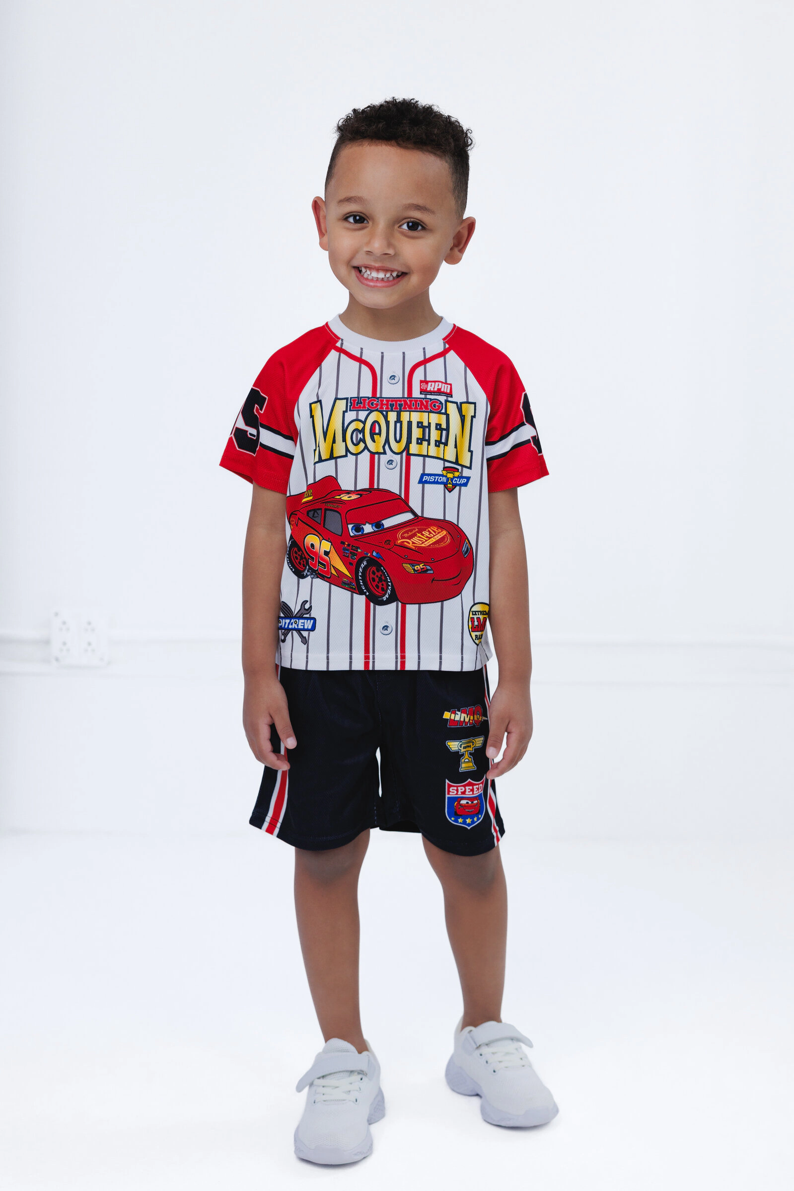 Disney Boys' 2-Piece Baseball Jersey and Shorts Set