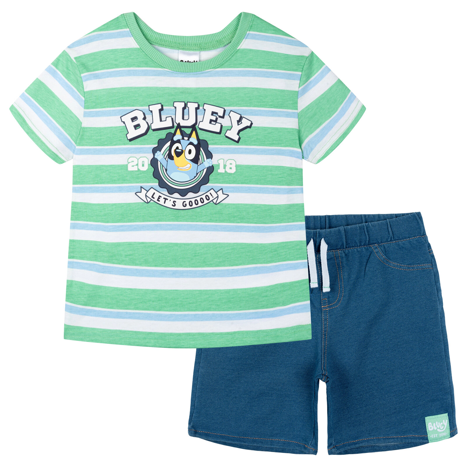 Bluey Boys' 2-Piece T-Shirt and Shorts Set