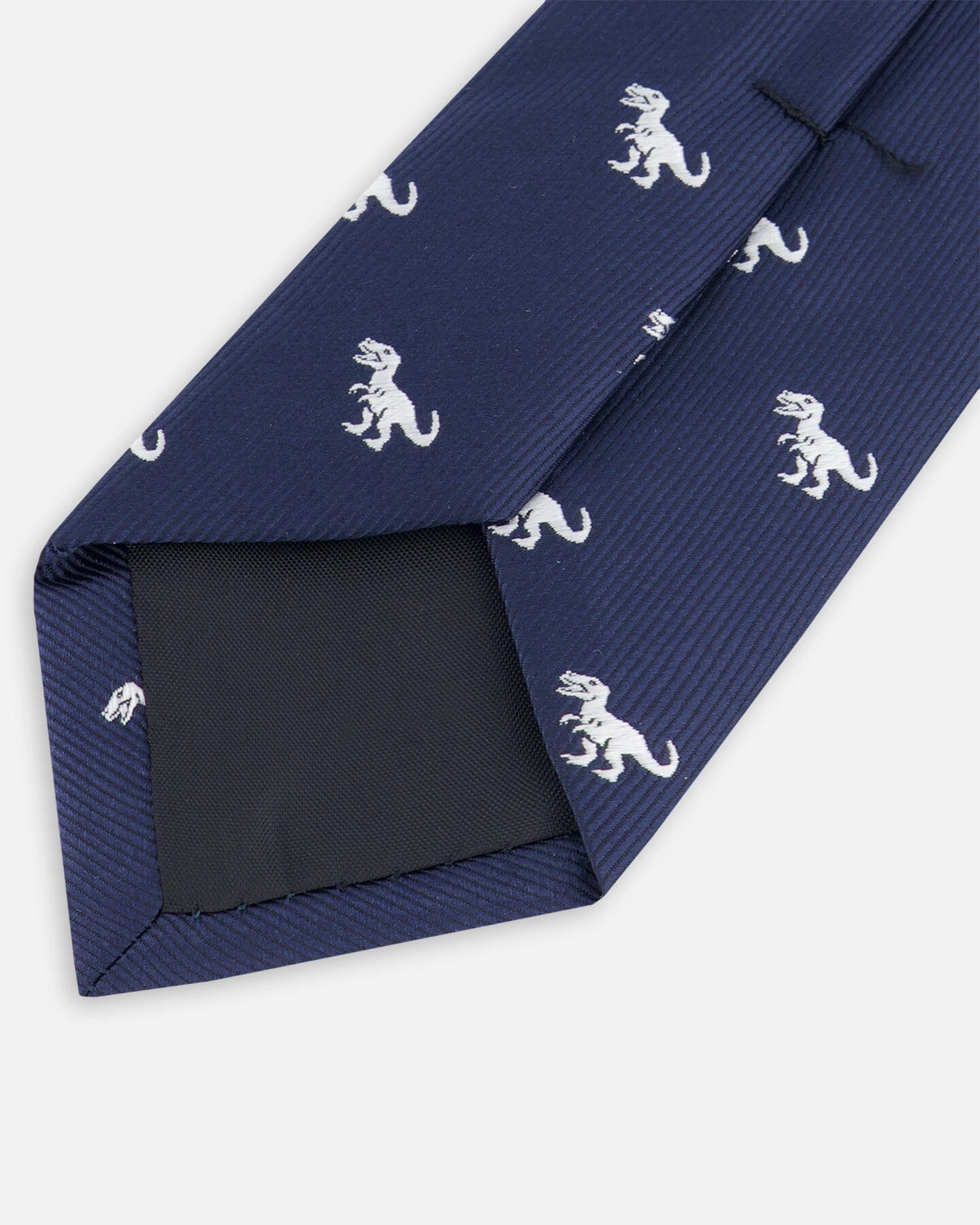 Deux par Deux Boys Neck Tie Dino Print - 7-12 Years