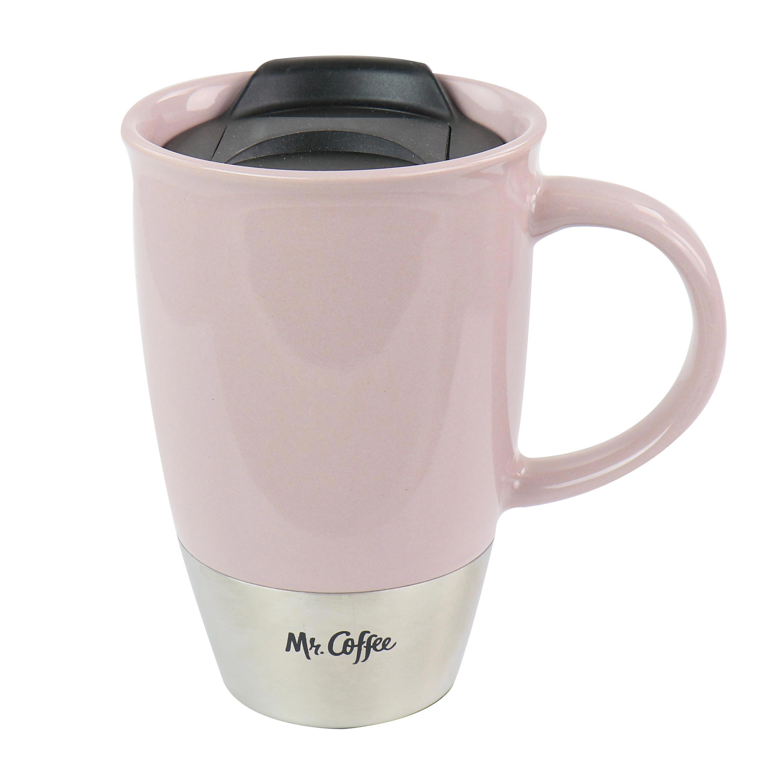 Mr. Coffee14 oz Stoneware Assorted Travel Mug Set of 3