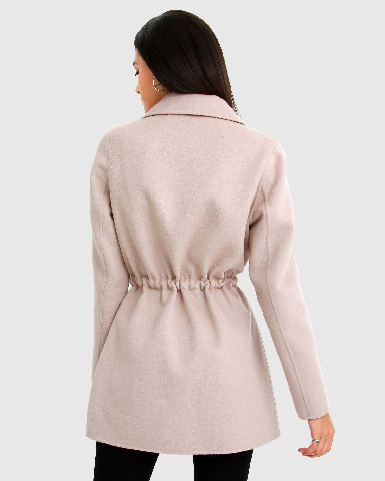 Belle & Bloom Womens Electric Feel Drawstring Coat