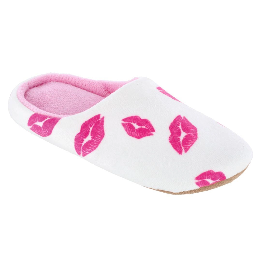 CTM Women's Lipstick Kiss Slippers