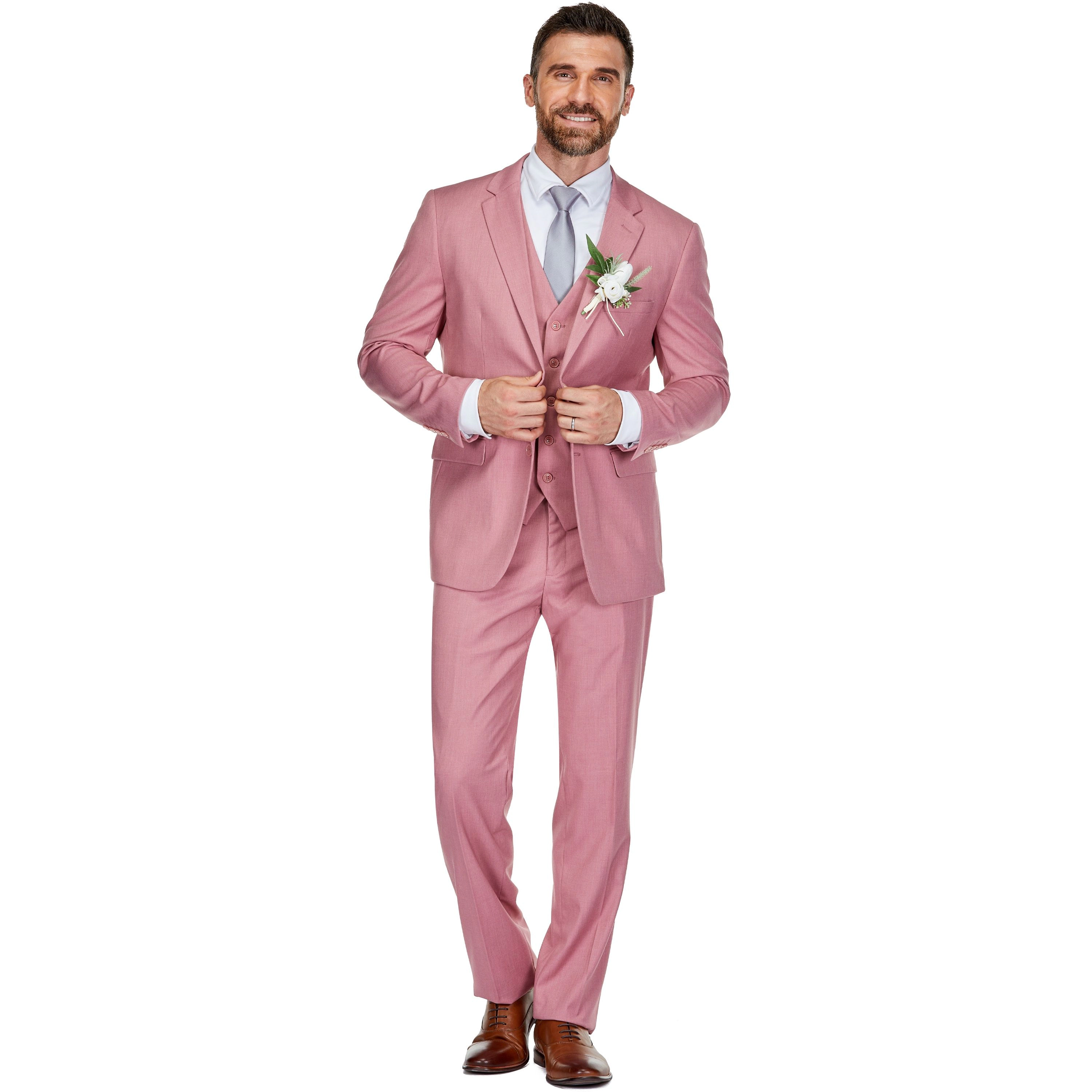 Men's 3-Piece Classic Fit Performance Stretch Suit