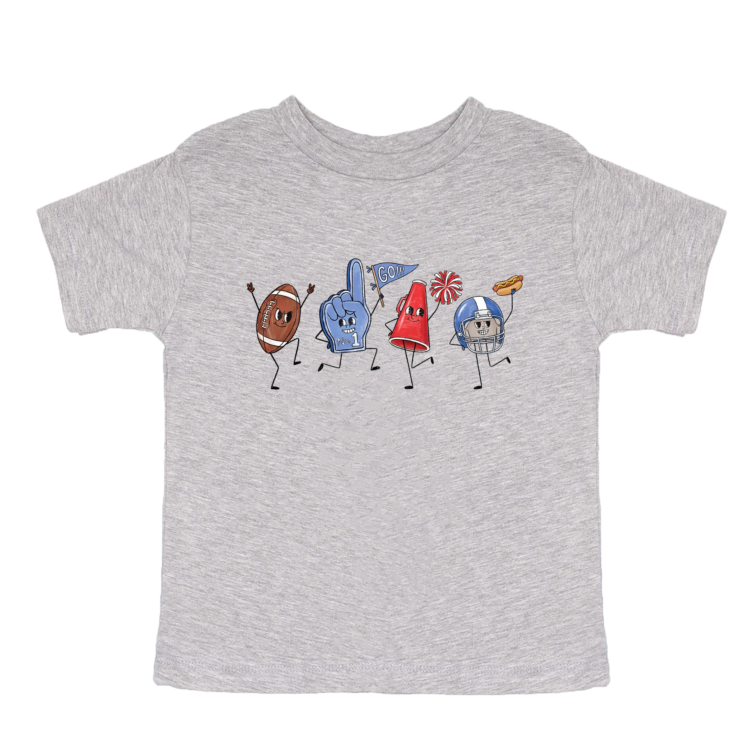 The Juniper Shop - Toddler Short Sleeve Graphic T-Shirt Football Stick Figures