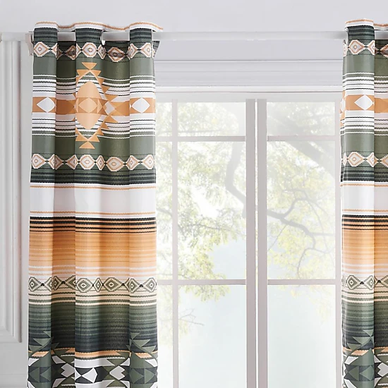 Greenland Home Fashions Zuma Window Panel Pair - 42x84", Cactus