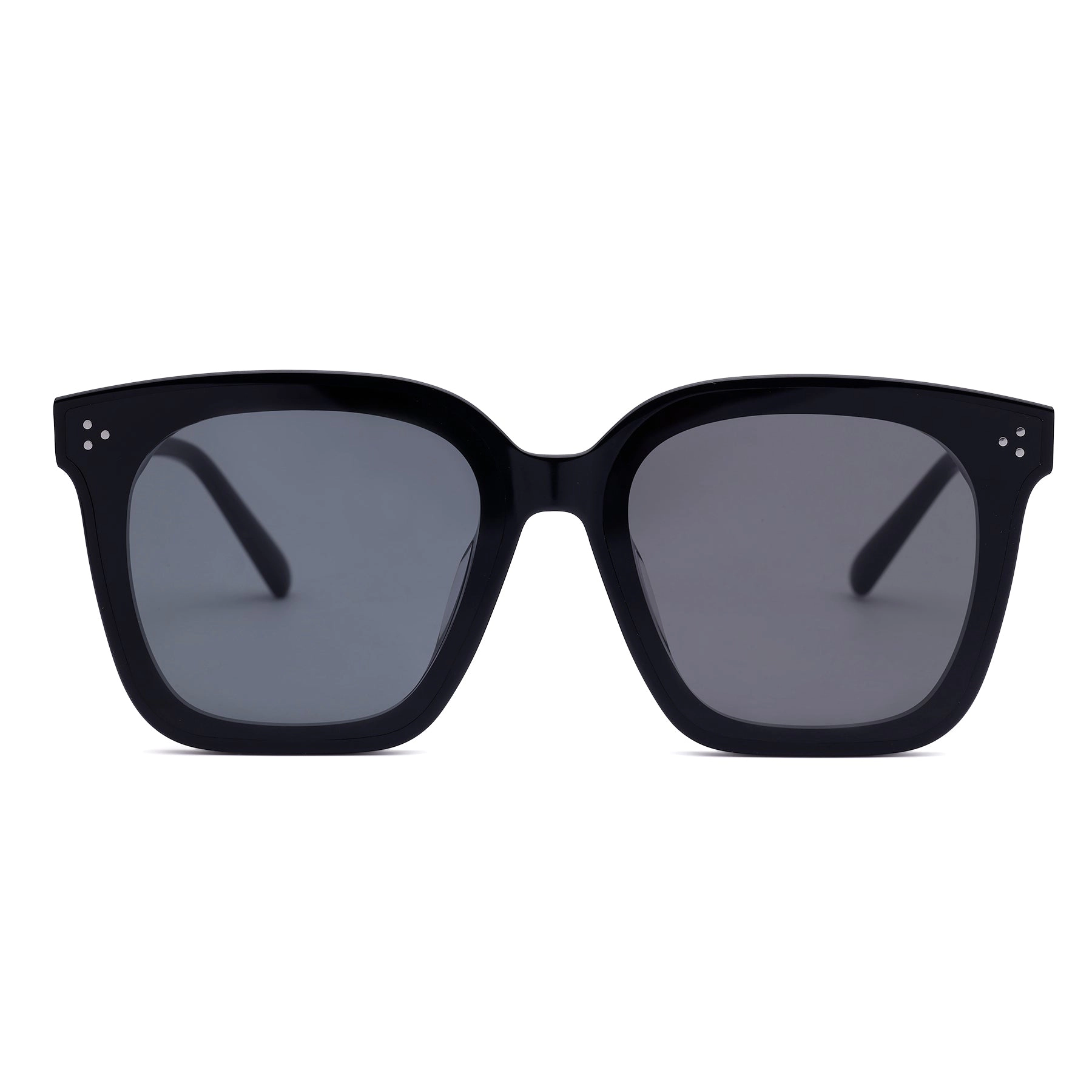 AGP PARIS Women's Classic Square Frame Acetate Polarized Lens UV400 Sunglasses
