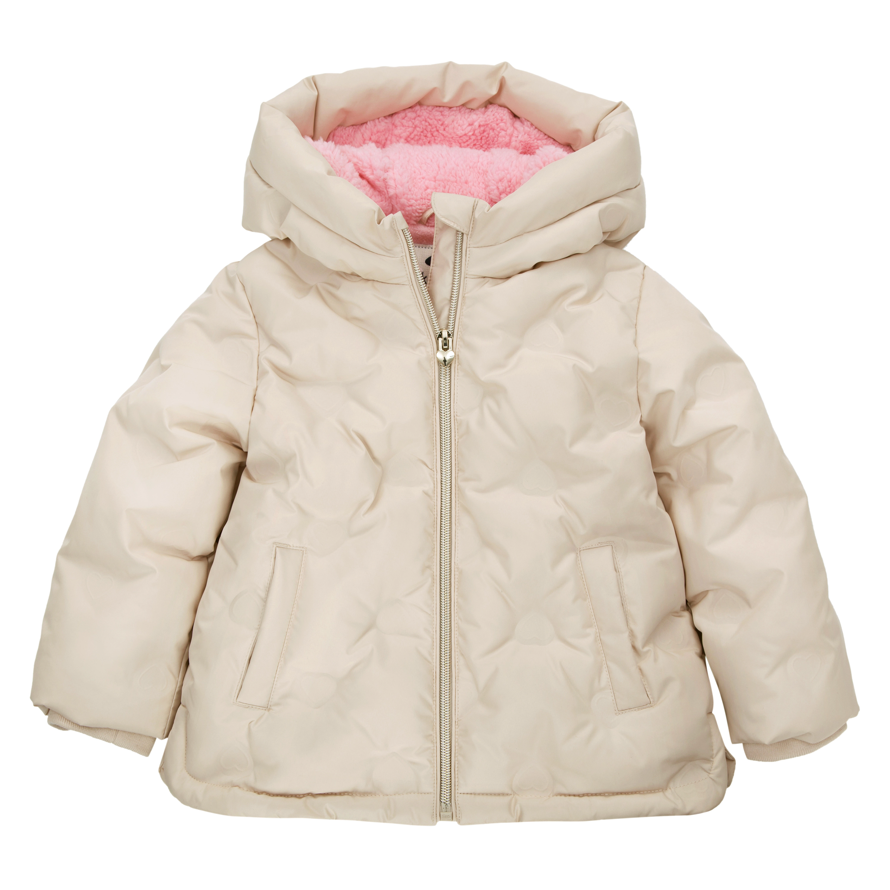 Rokka&Rolla Baby Girls Fleece-Lined Heart Puffer Jacket