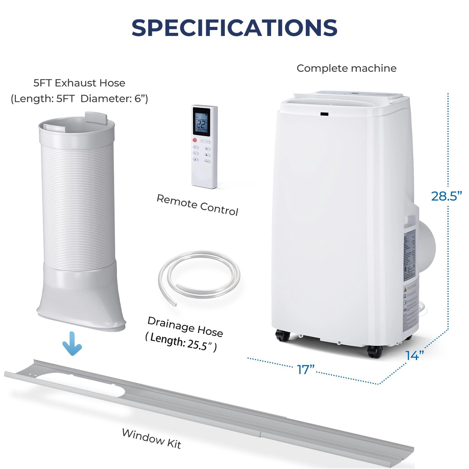 SlickBlue Unisex Portable 12000 BTU Air Conditioner