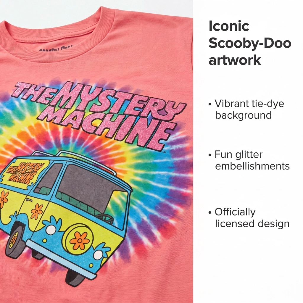 Scooby-Doo Girls' Glitter Graphic T-Shirt
