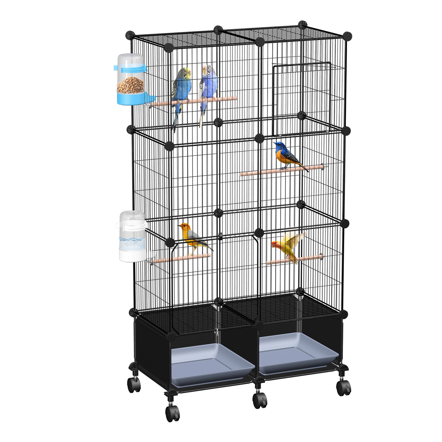 IMounTEK Unisex 46-Inch Rolling Bird Cage