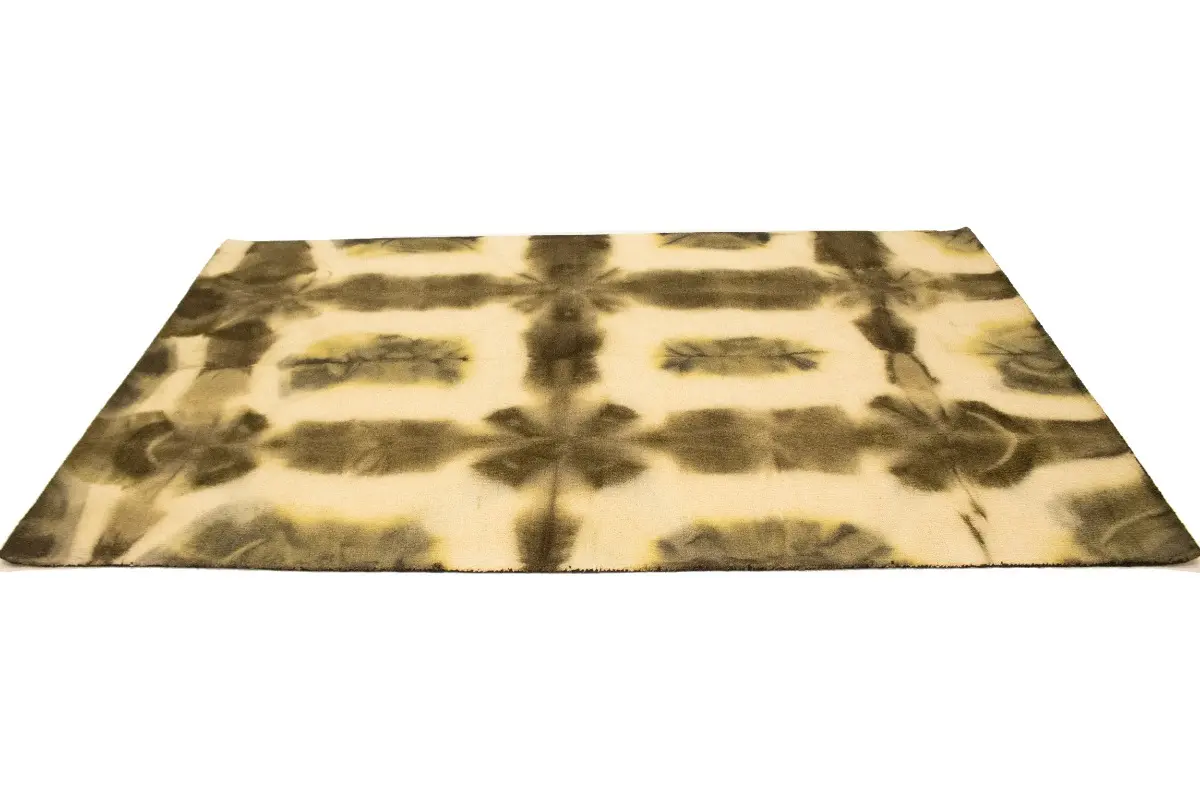 Magic Rugs Brown & Cream Tie-Dye 5X8 Hand-Tufted Modern Rug