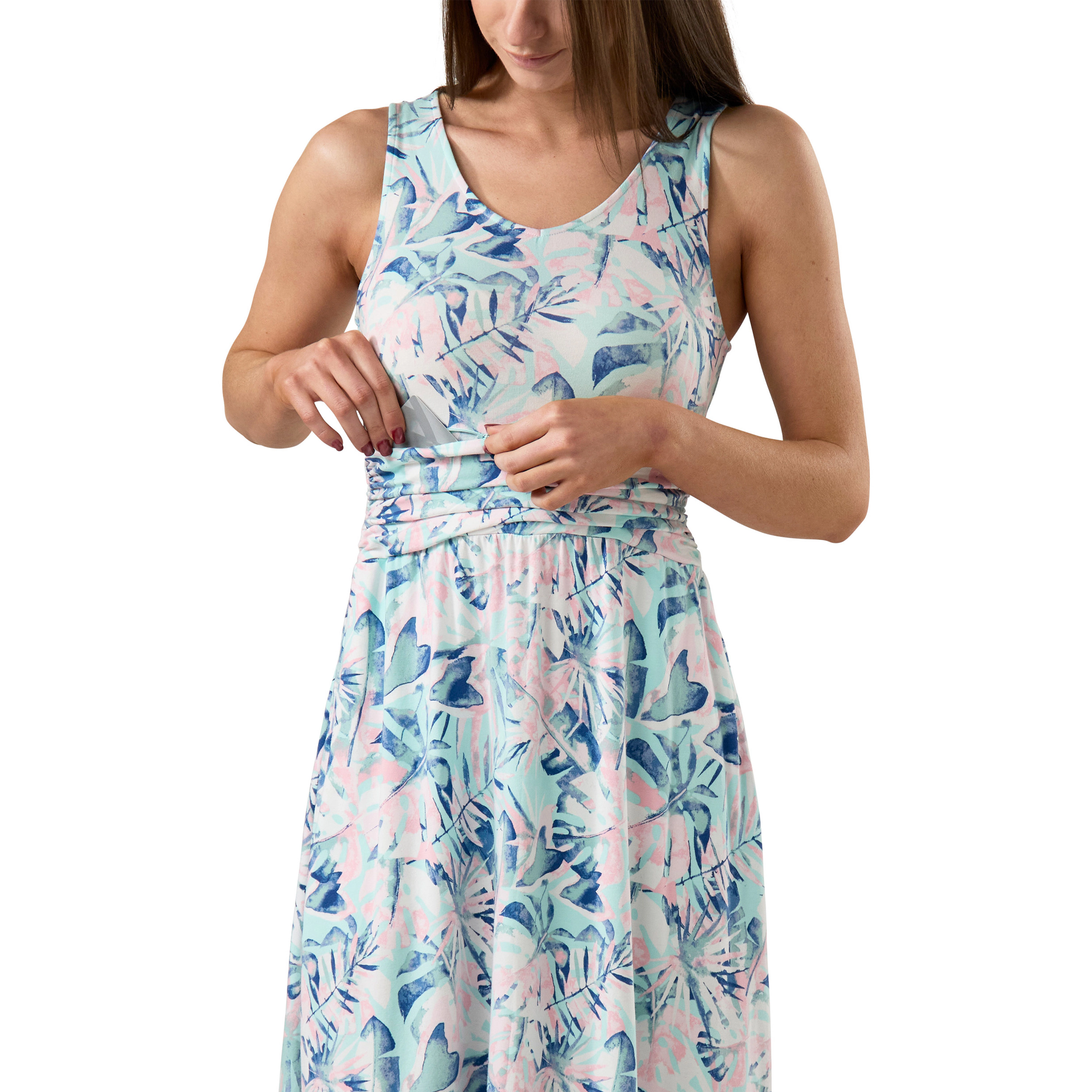 UV Skinz Women's V-Neck Maxi Dress