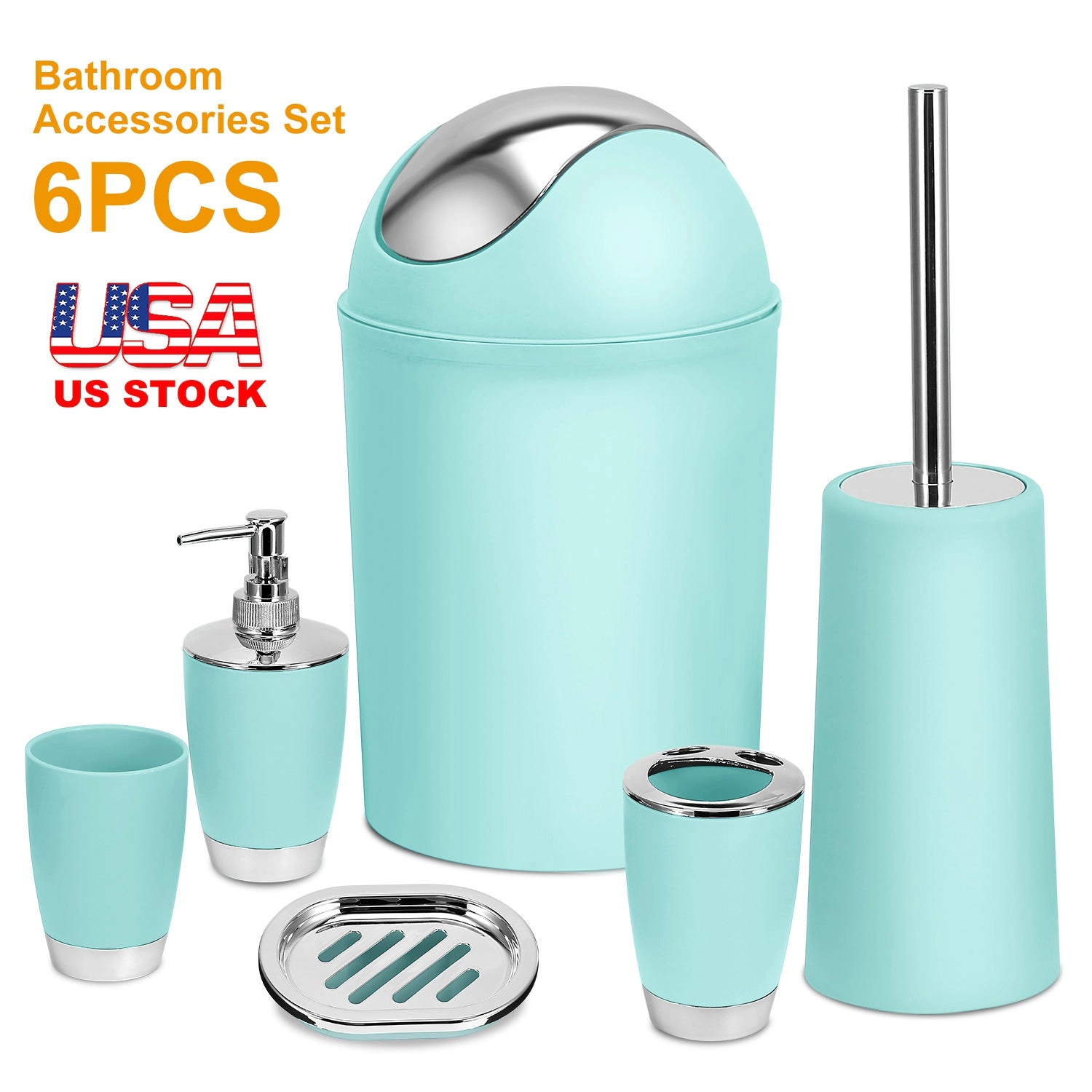 GBruno 6-Piece Bathroom Accessories Set