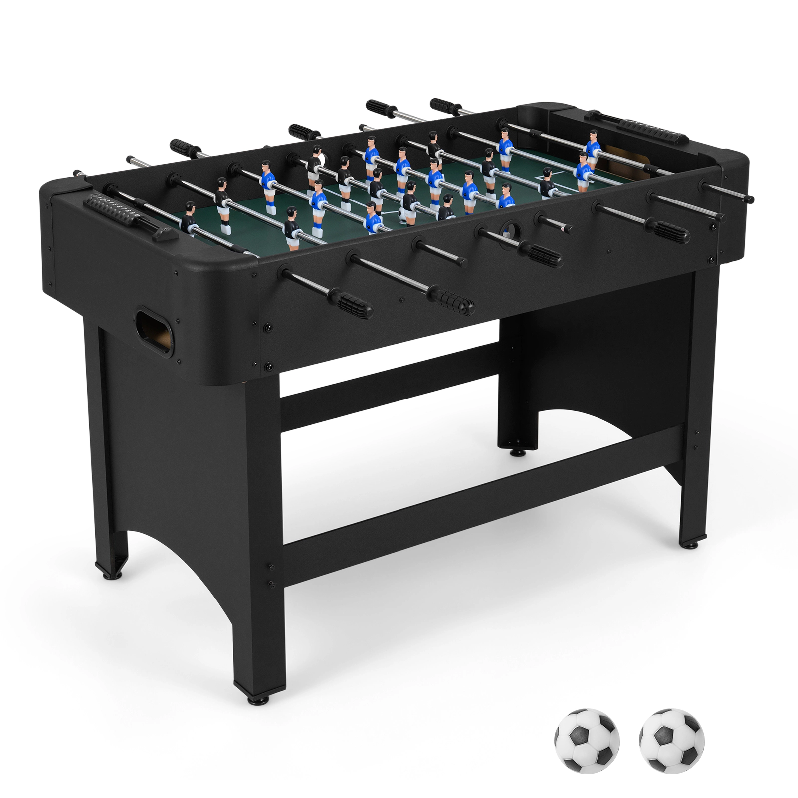 SUGIFT Wide Side Board Full Size Foosball Soccer Game Table with 22 Players 37.5-lb Net Weight Black