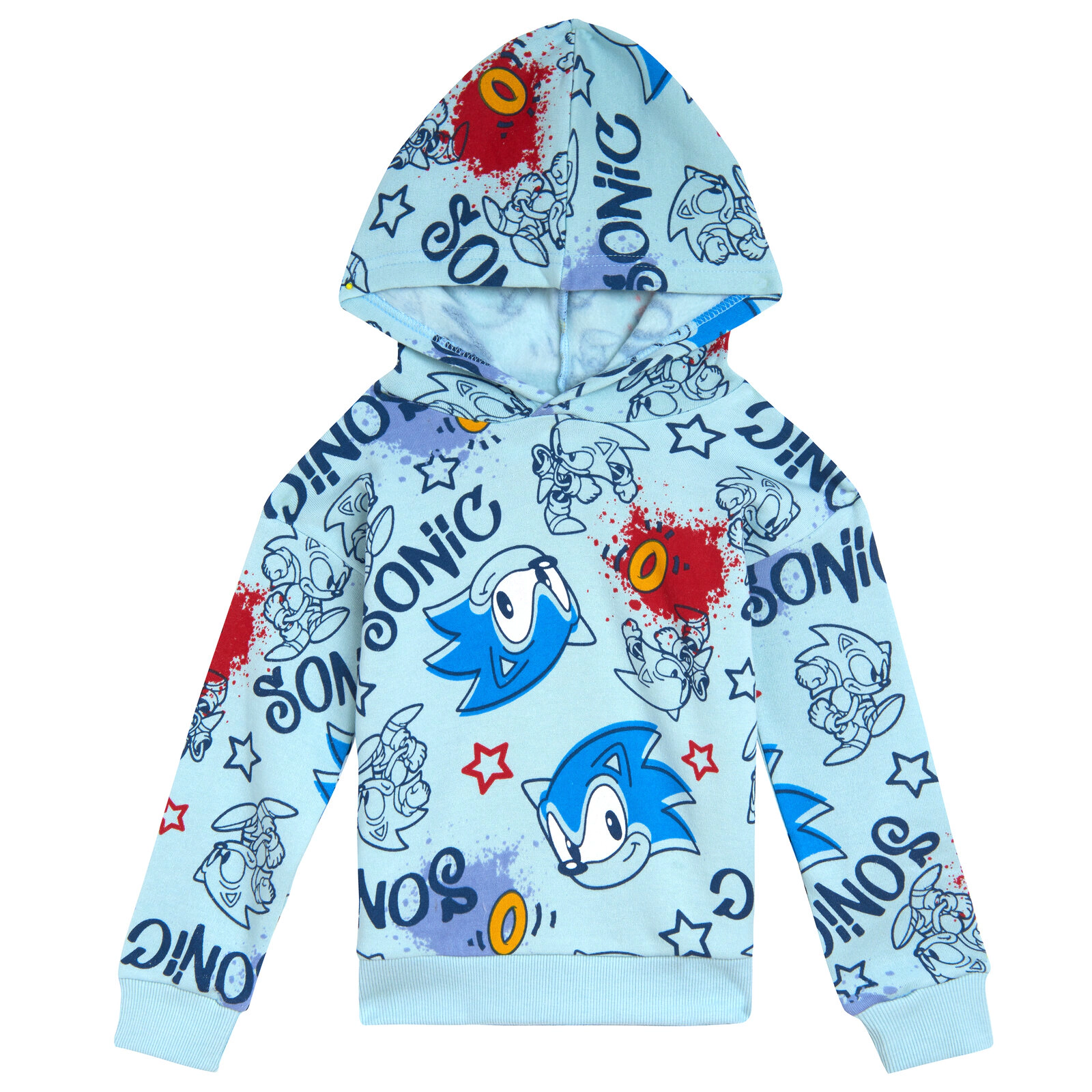 SEGA Sonic the Hedgehog Boys' 2-Piece Fleece Hoodie and Pants Set